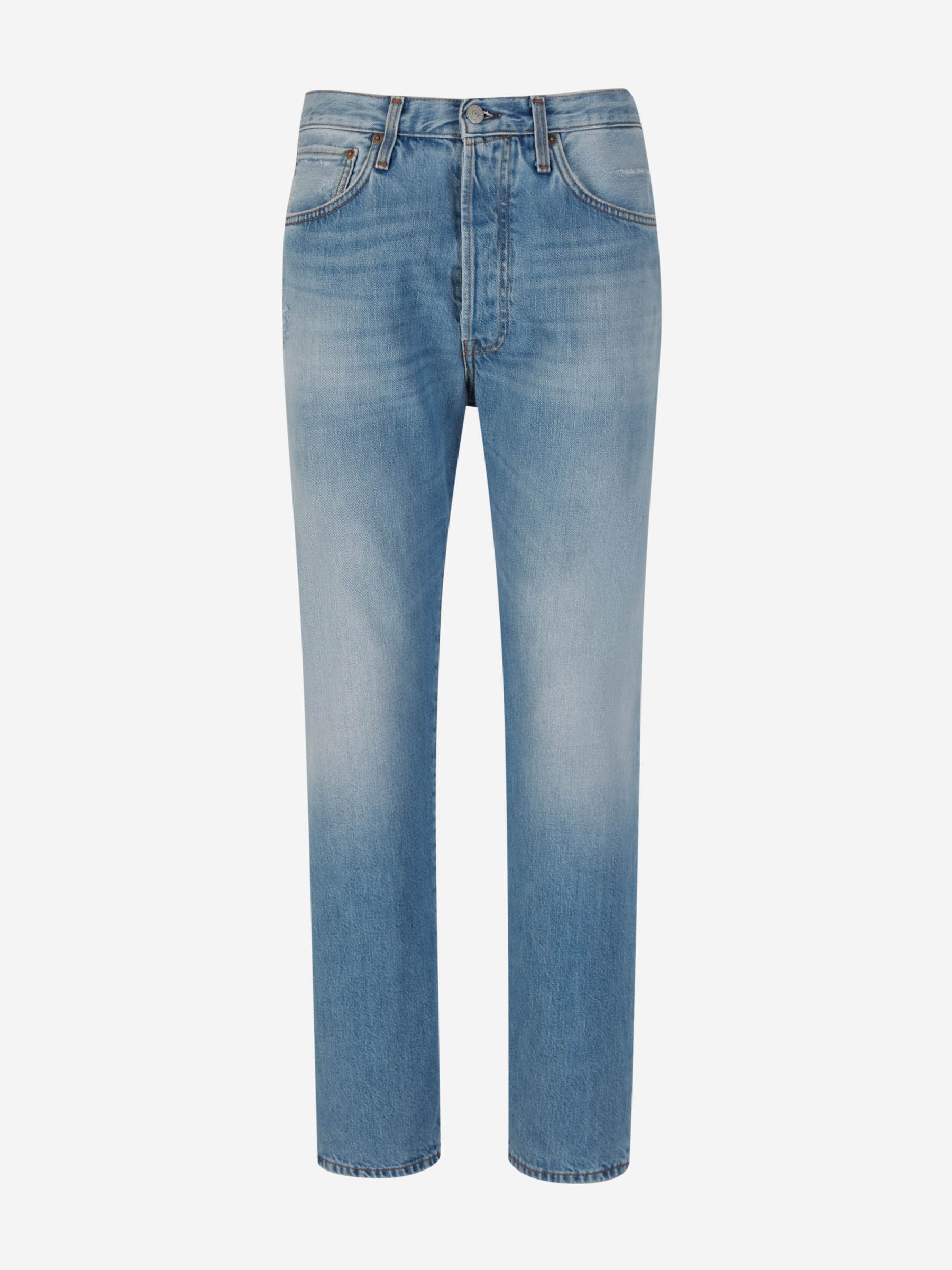 Outlet online Acne Studios Hombre Jeans Rectos Algodón color Azul Denim sku 522-002563 01 - Foto 1