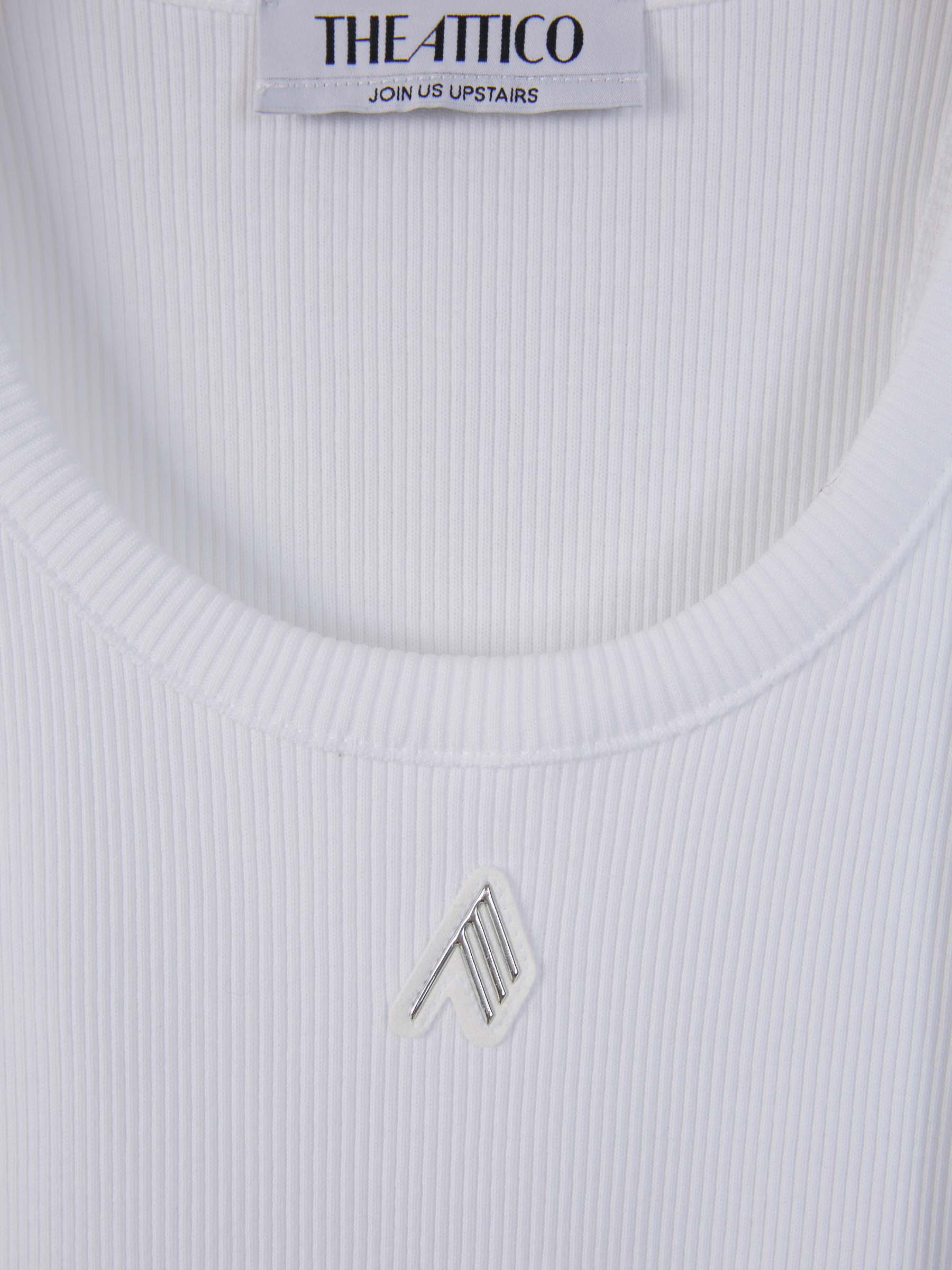 Outlet online The Attico Mujer Top Tirantes Ribetes color Blanco sku 782-001540 01 - Foto 4