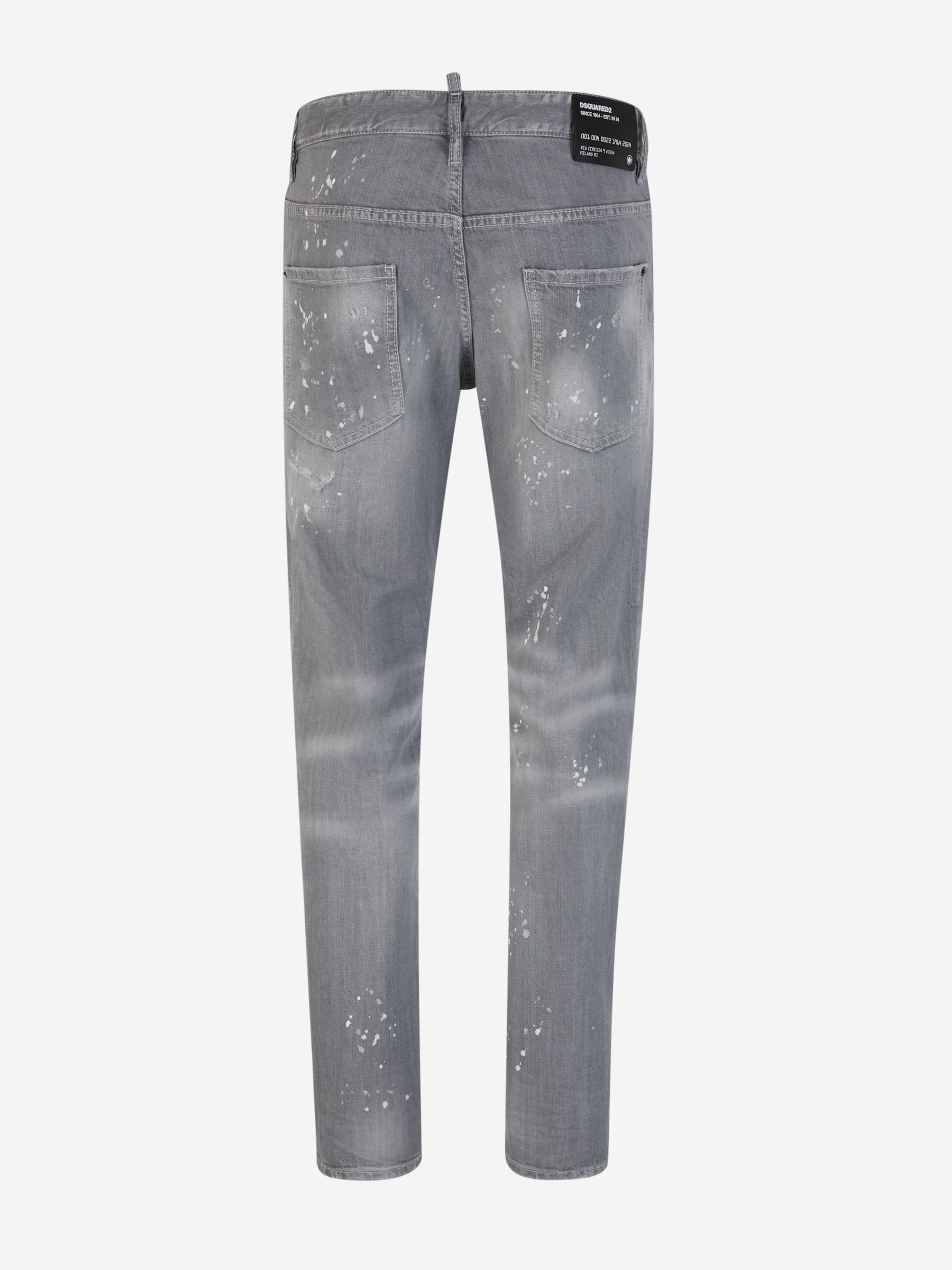 Outlet online Dsquared2 Hombre Jeans Skater Algodón color Gris Claro sku 522-002607 01 - Foto 2