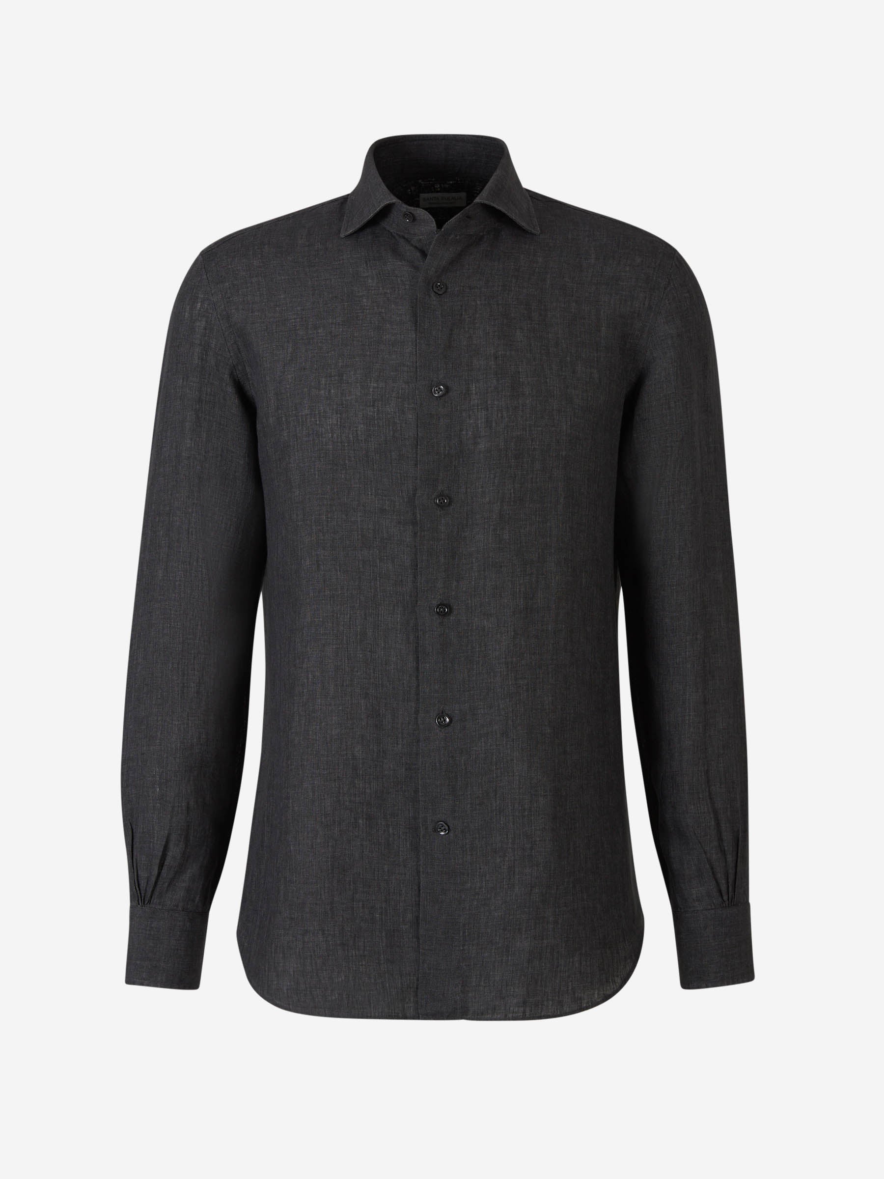 Outlet online Santa Eulalia Hombre Camisa Fluida Lino color Negro sku 531-006248 03 - Foto 1