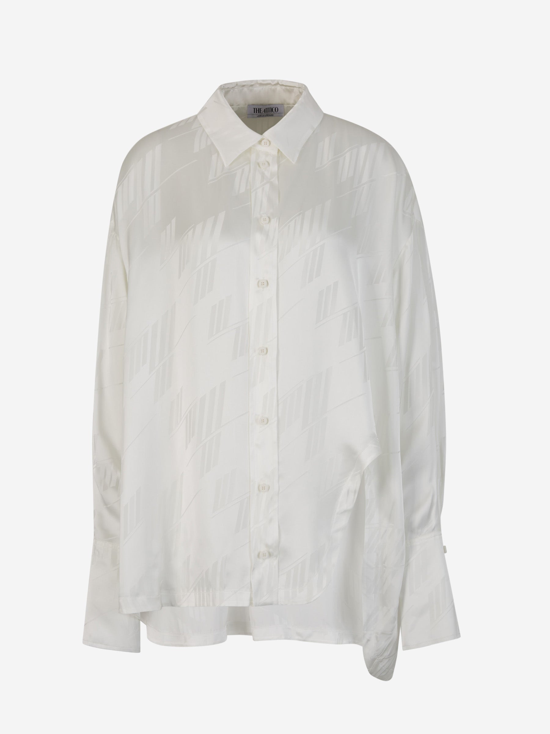 Outlet online The Attico Mujer Camisa Diana Viscosa color Blanco sku 701-002026 01 - Foto 1