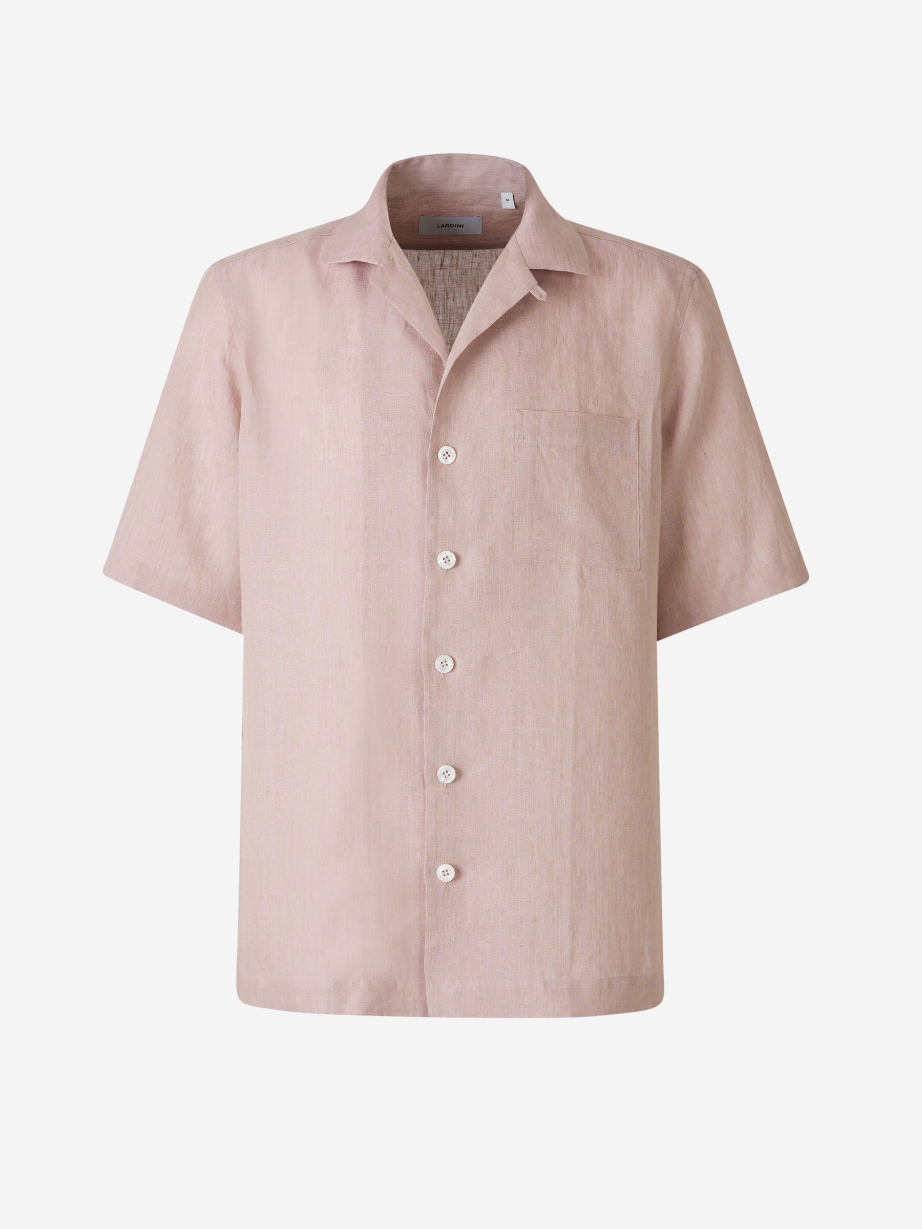 Outlet online Lardini Hombre Camisa Lino Bolsillo color Rosa Empolvado sku 532-000517 01 - Foto 1