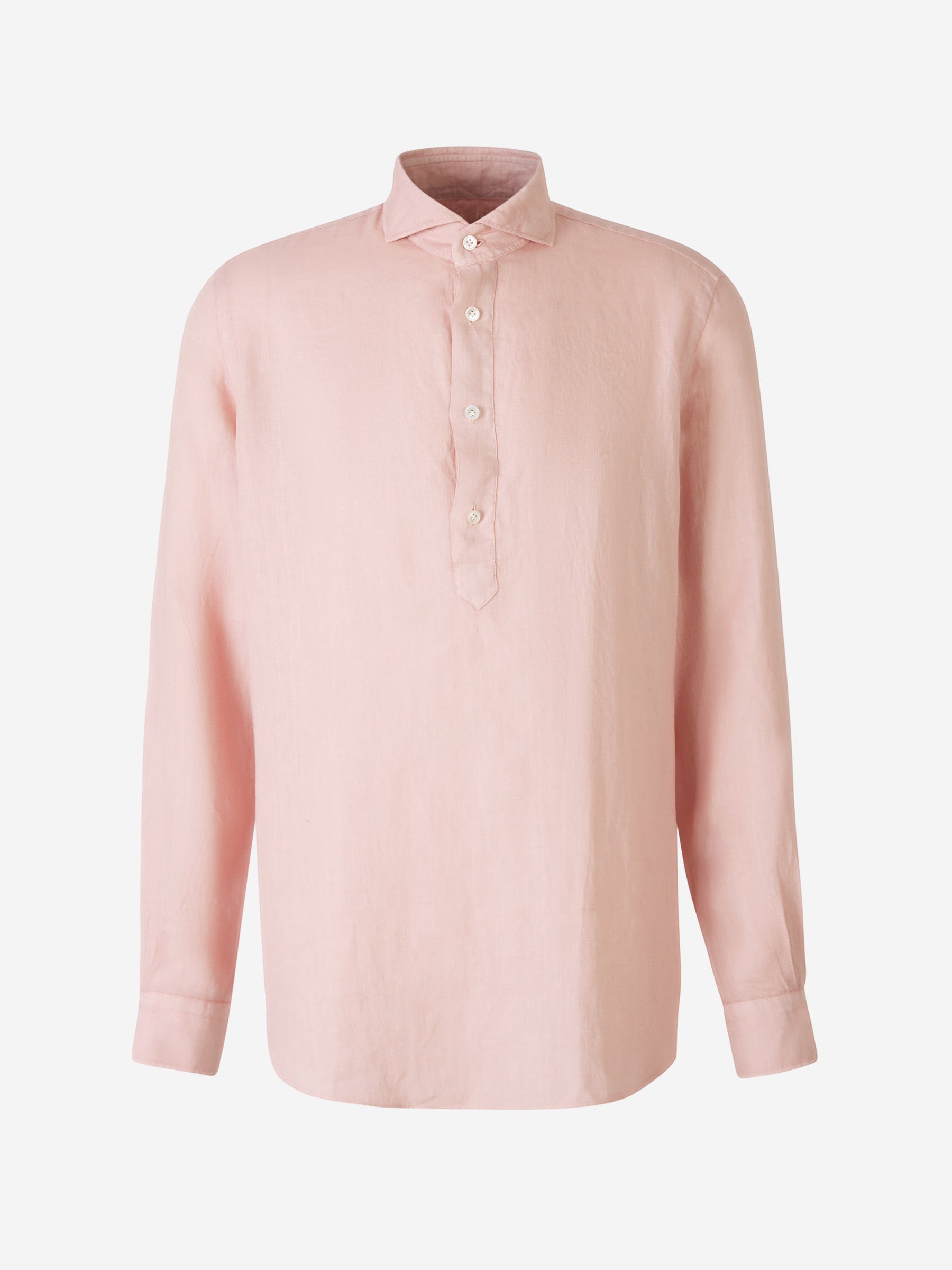 Outlet online Vincenzo di Ruggiero Hombre Camisa Lisa Lino color Rosa Empolvado sku 531-006149 01 - Foto 1