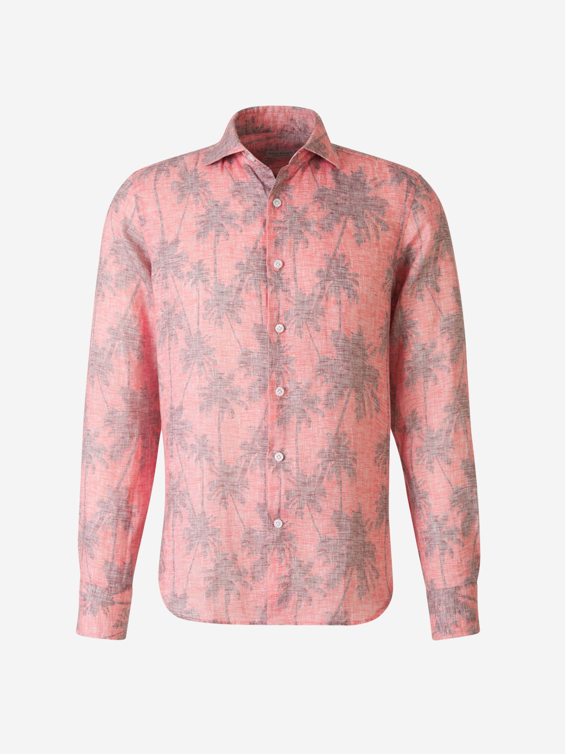 Outlet online Santa Eulalia Hombre Camisa Motivo Palmeras color Coral sku 531-006255 01 - Foto 1
