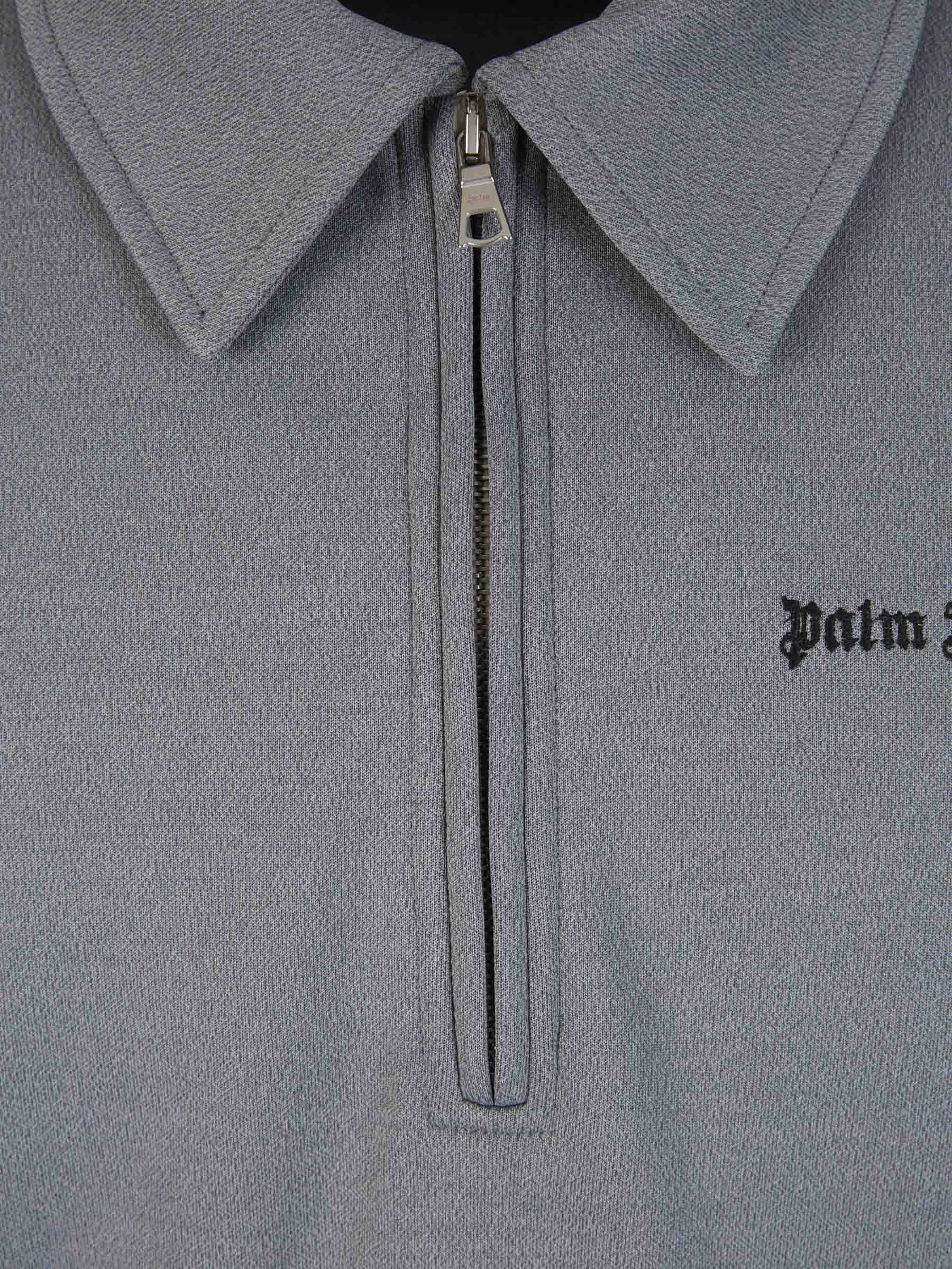 Outlet online Palm Angels Hombre Polo Logo Cremallera color Gris Claro sku 551-000368 01 - Foto 3