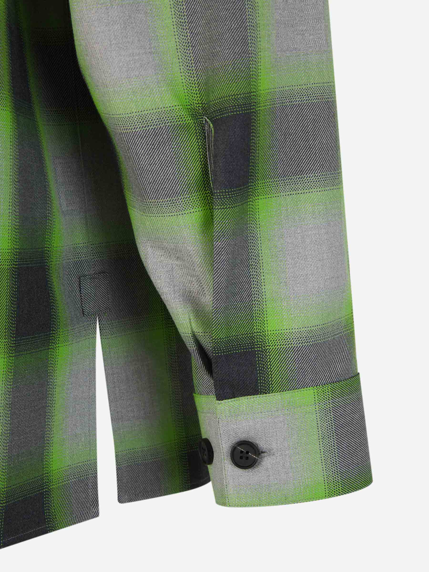 Outlet online Givenchy Hombre Camisa Motivo Cuadros color Verde Menta sku 531-006193 01 - Foto 4