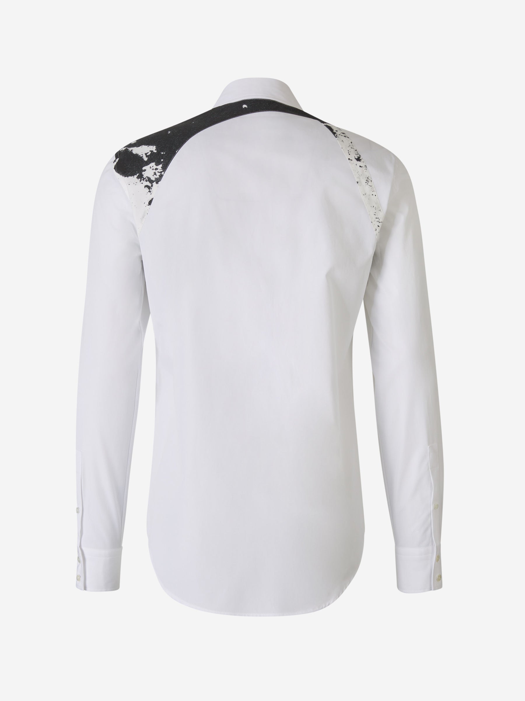 Outlet online McQueen Hombre Camisa Harness Algodón color Blanco sku 531-006191 01 - Foto 2