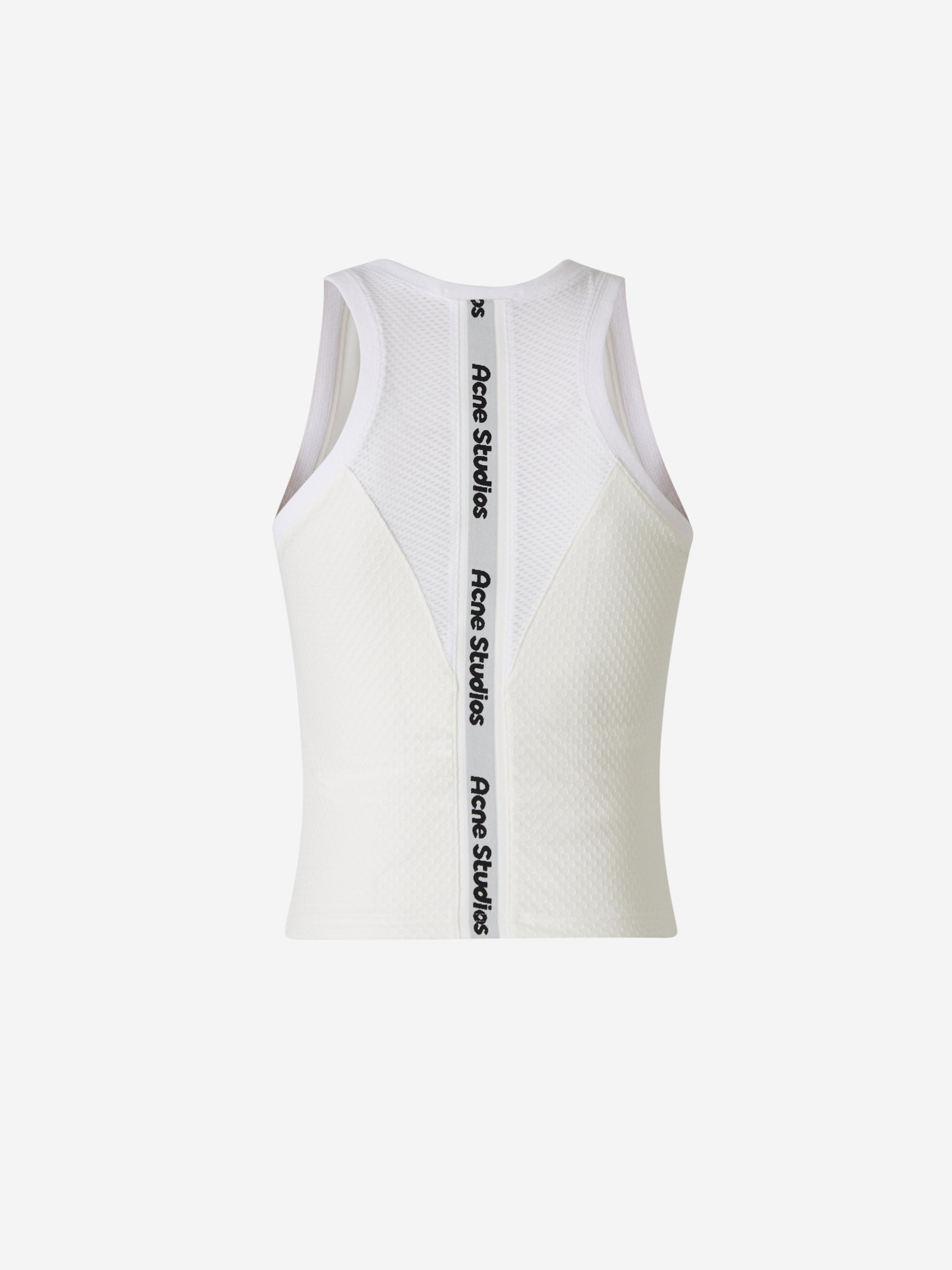 Outlet online Acne Studios Hombre Camiseta Elástica Texturizada color Blanco sku 553-003542 01 - Foto 2