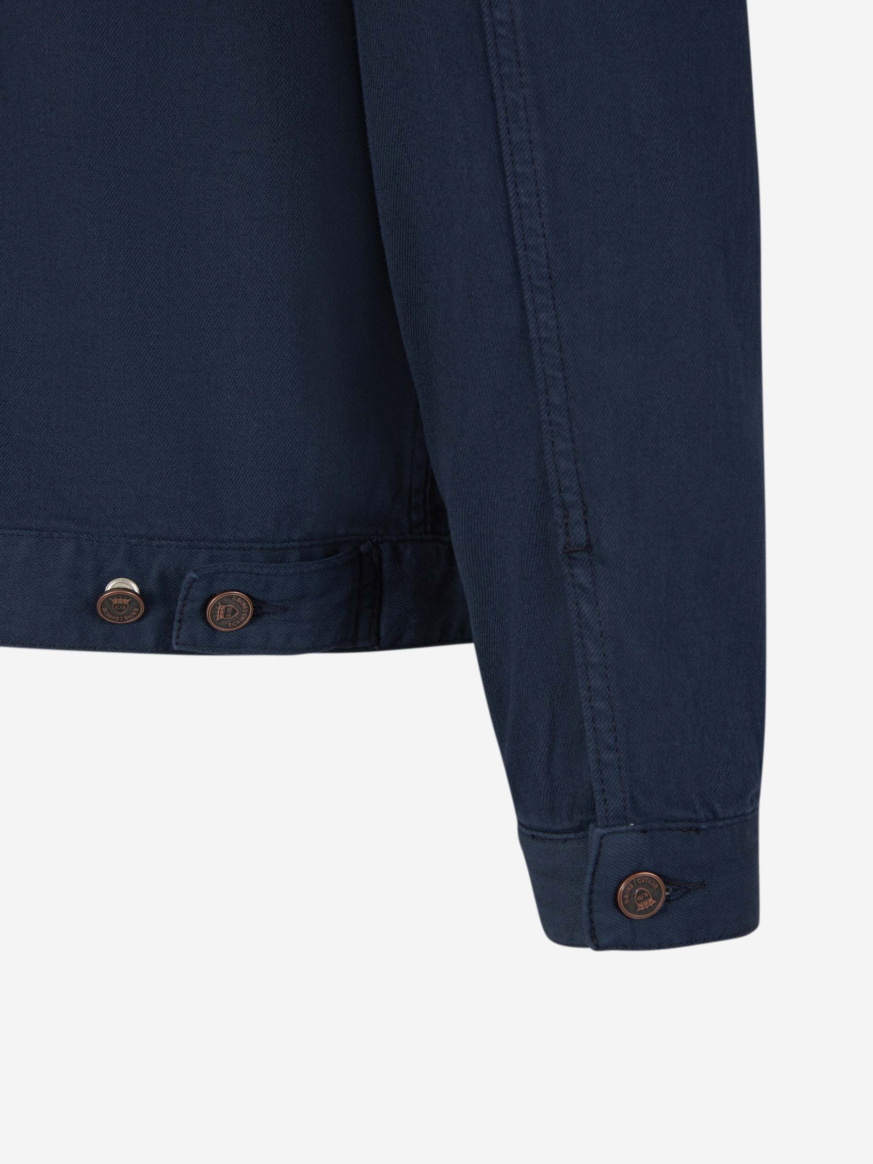 Outlet online Richard J. Brown Hombre Cazadora Denim Algodón color Azul Marino sku 512-002173 02 - Foto 5