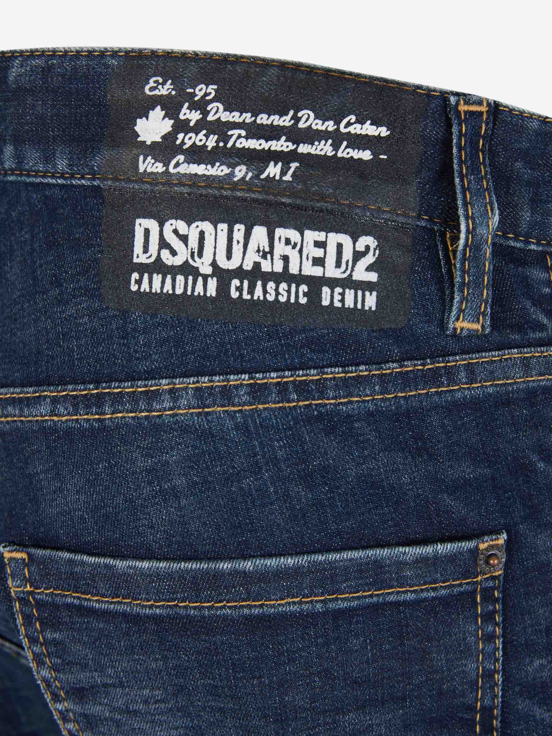 Outlet online Dsquared2 Hombre Jeans Cool Guy color Azul Marino sku 522-002603 01 - Foto 5
