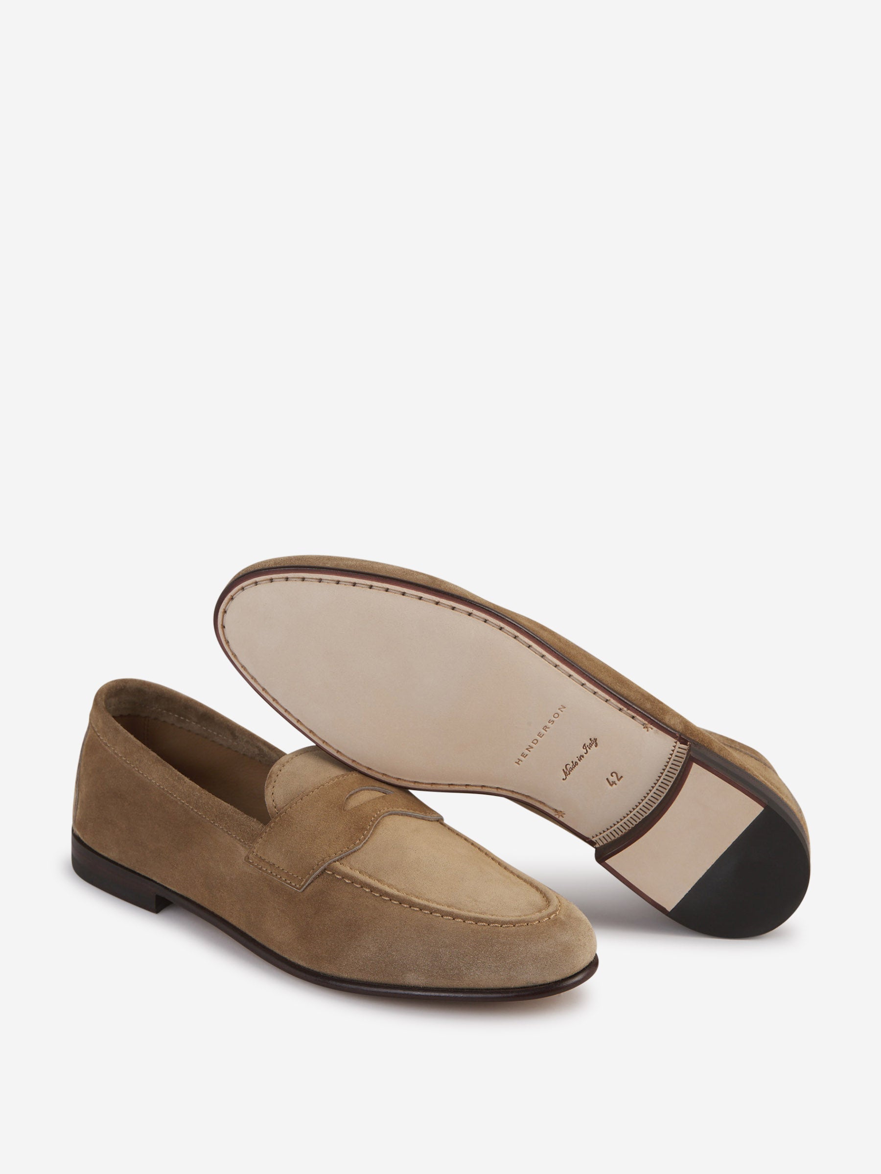 Outlet online Henderson Baracco Hombre Mocasines Piel Ante color Beis sku 611-004393 01 - Foto 4