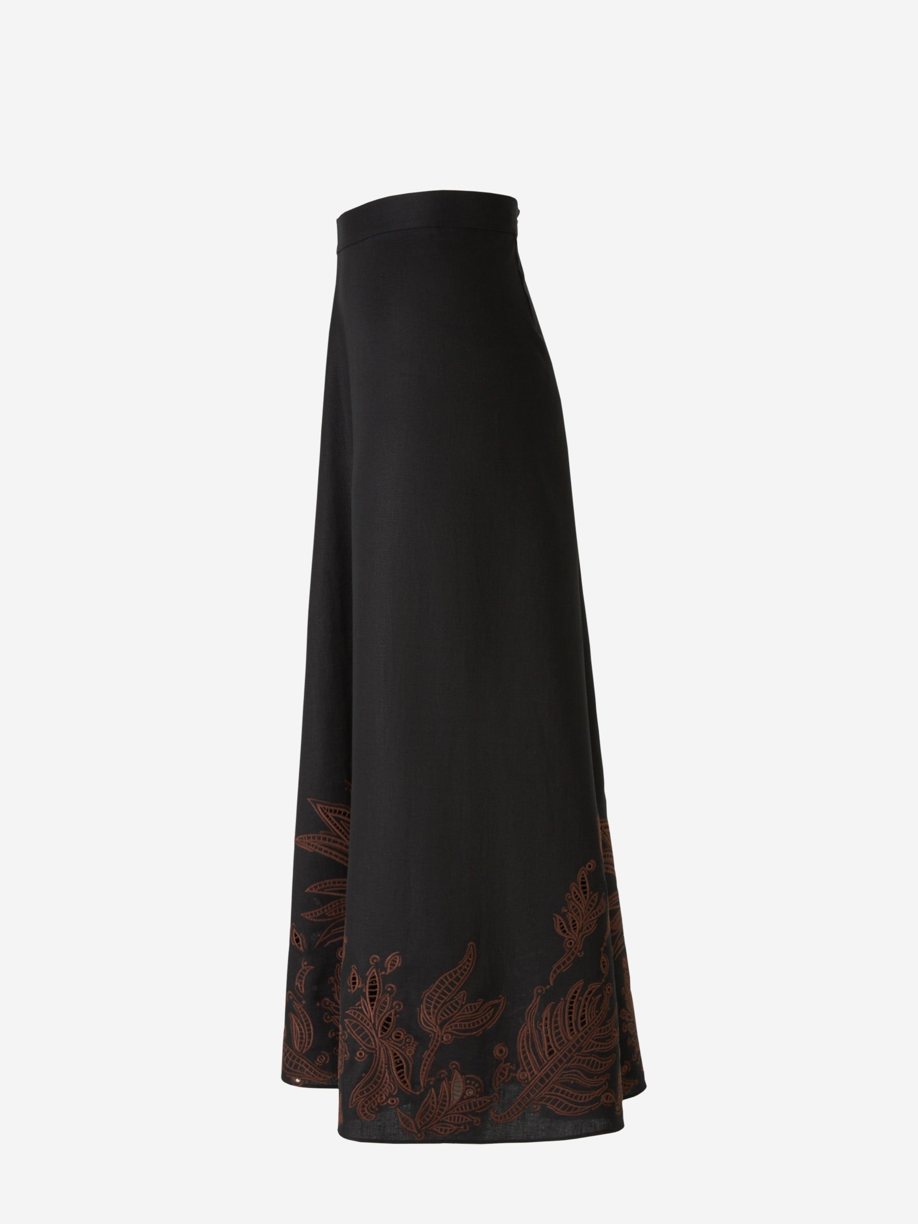 Outlet online Dorothee Schumacher Mujer Falda Midi Lino Texturizada color Negro sku 750-001455 01 - Foto 3