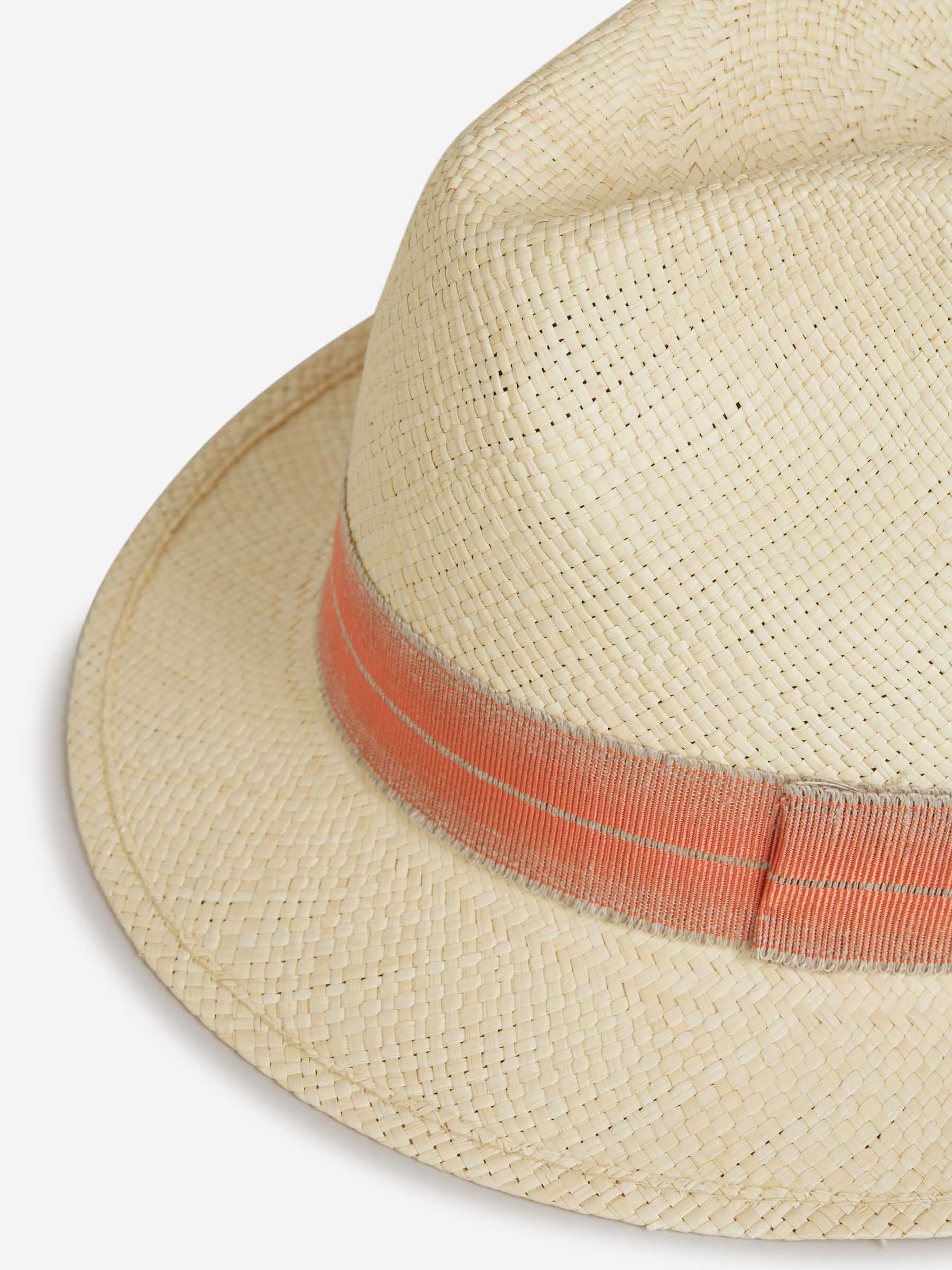 Outlet online Borsalino Hombre Sombrero Panamá Paja color Naranja Claro sku 695-001479 01 - Foto 5