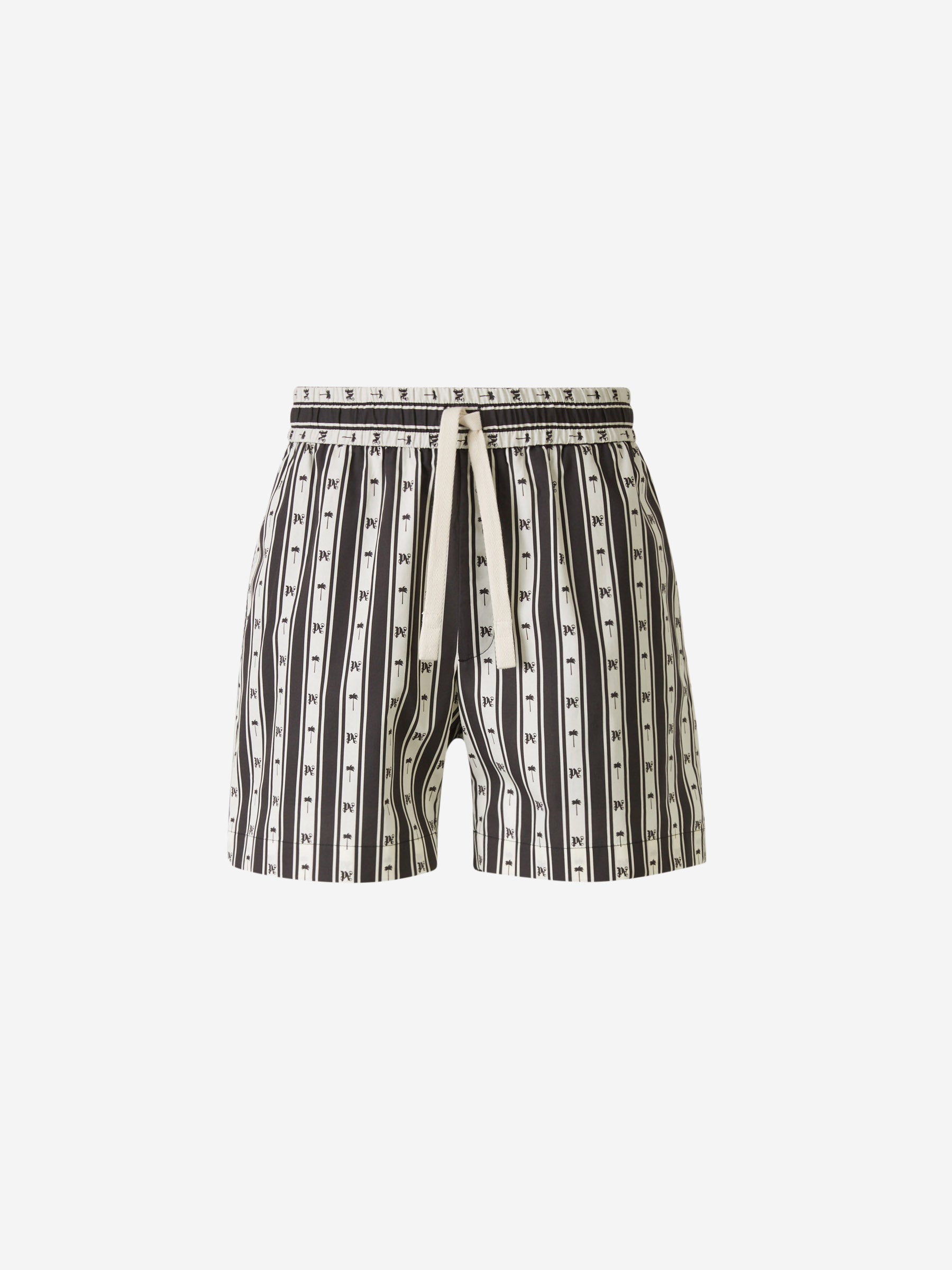 Outlet online Palm Angels Hombre Bermudas Motivo Rayas Logo color Negro sku 523-000937 01 - Foto 1