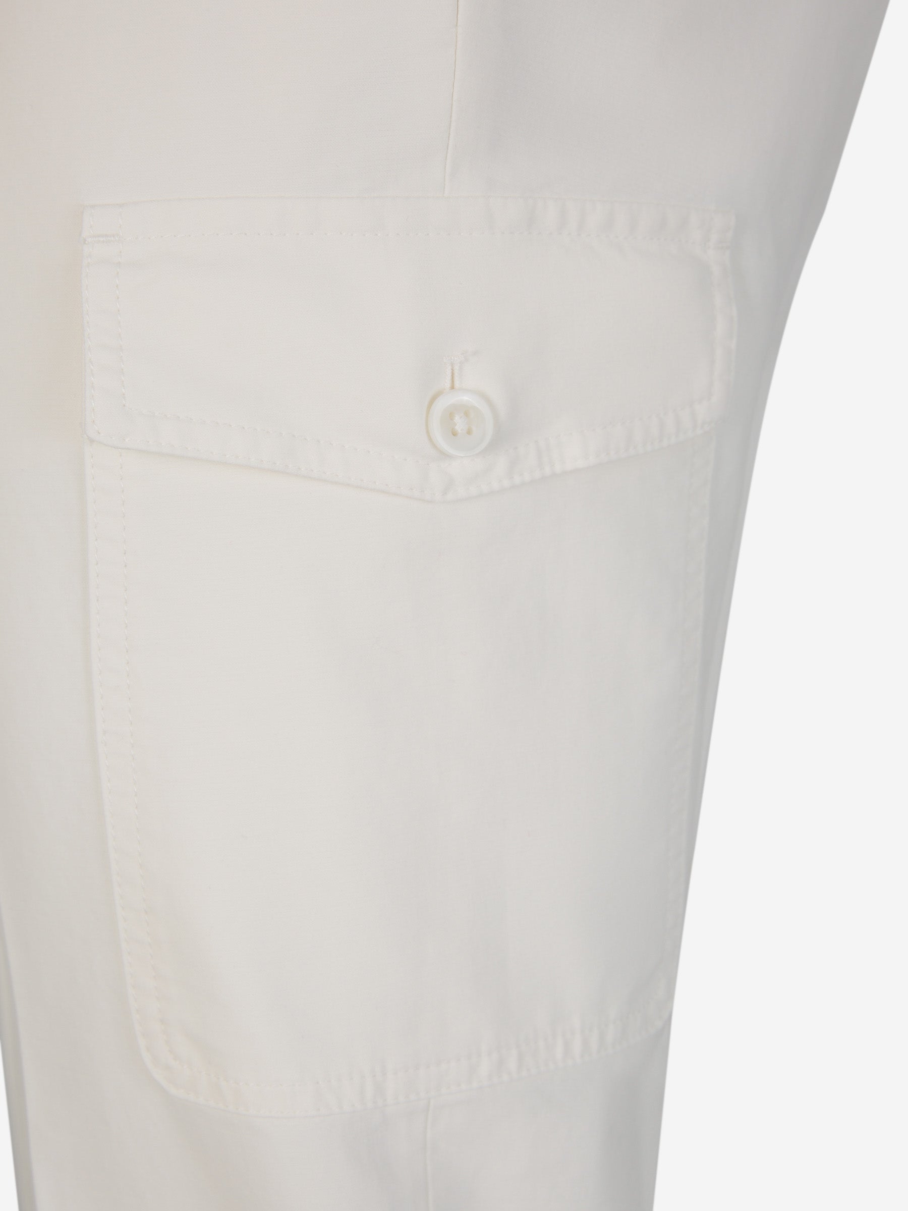 Outlet online Incotex Hombre Pantalones Cargo Algodón color Blanco sku 521-002913 03 - Foto 5