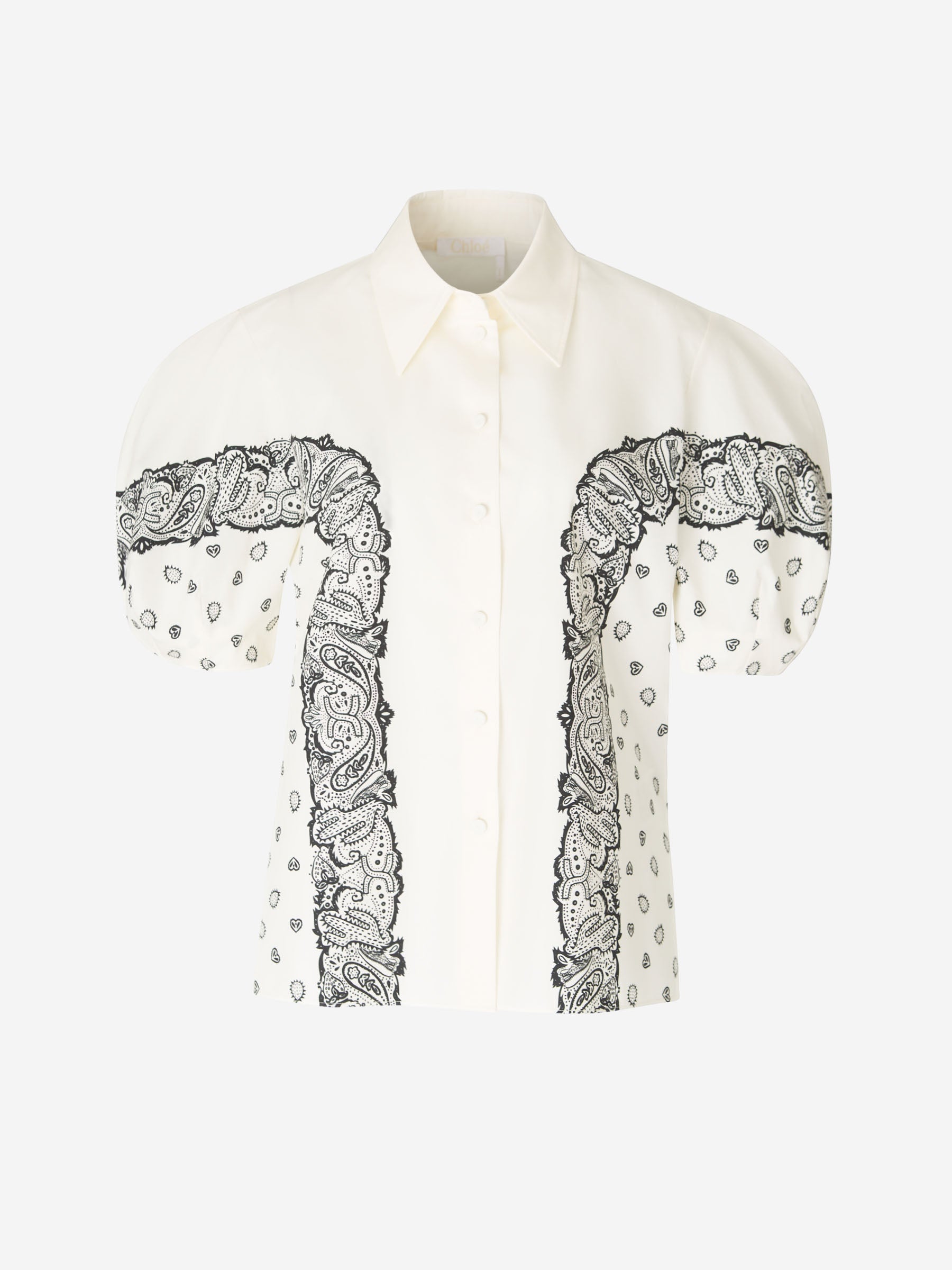 Outlet online Chloé Mujer Blusa Manga Globo color Crema sku 702-000452 01 - Foto 1