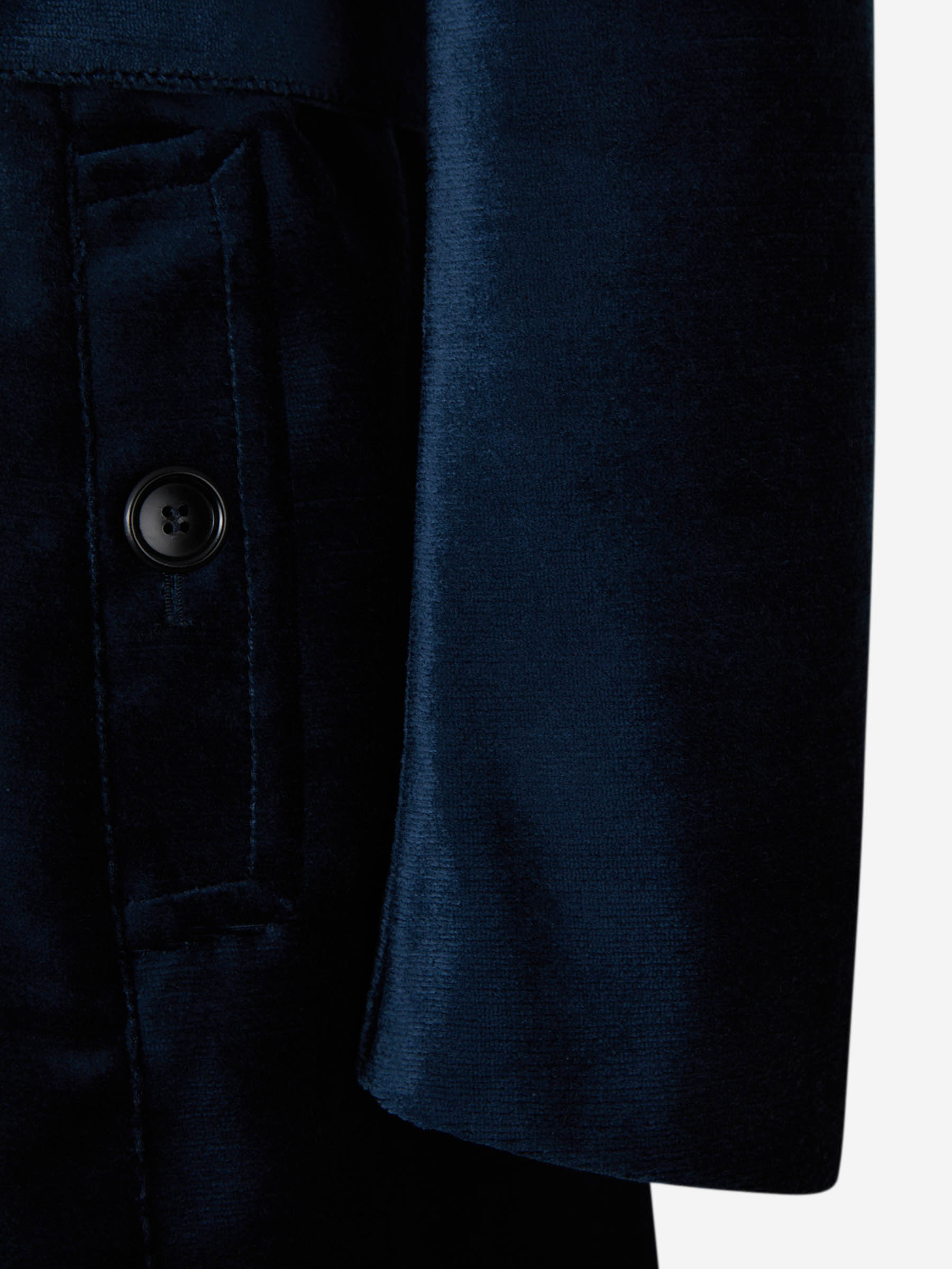 Tom Ford Gabardina Terciopelo color Azul Marino sku 773-000228 01 - Foto 5