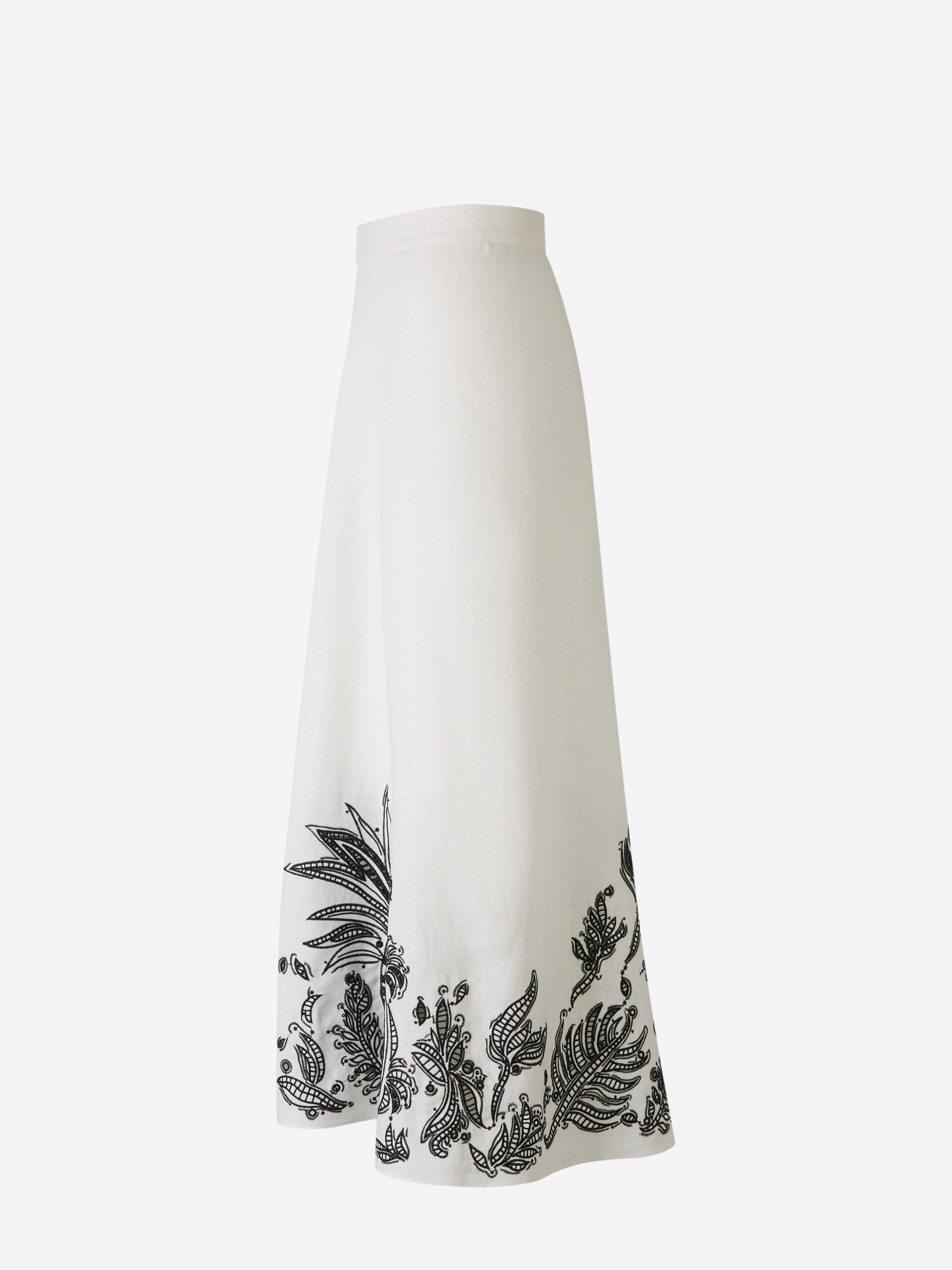 Outlet online Dorothee Schumacher Mujer Falda Midi Lino Texturizada color Blanco sku 750-001456 01 - Foto 3