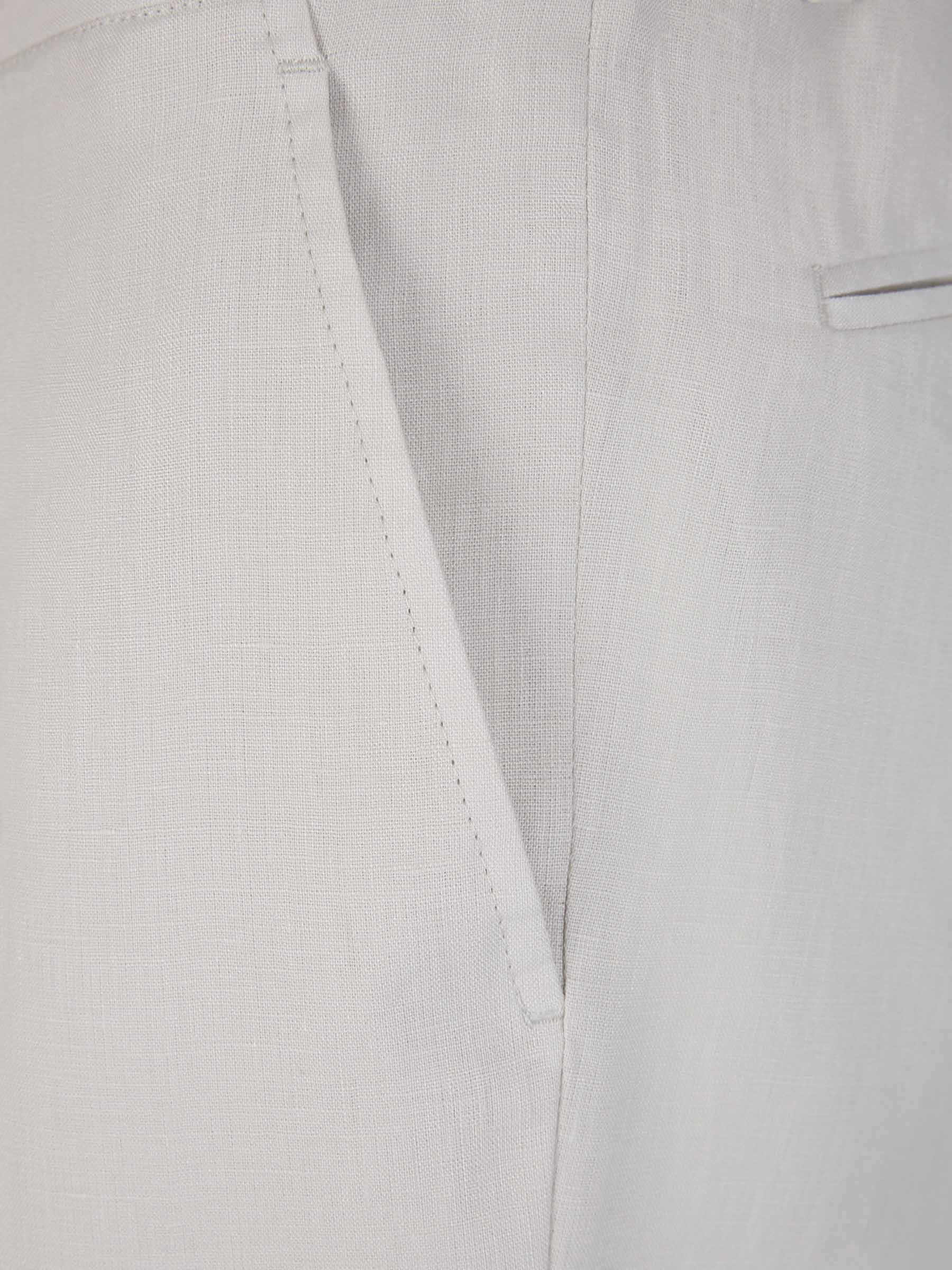 Outlet online Gran Sasso Hombre Pantalones Cargo Lino color Gris Claro sku 521-003047 01 - Foto 4