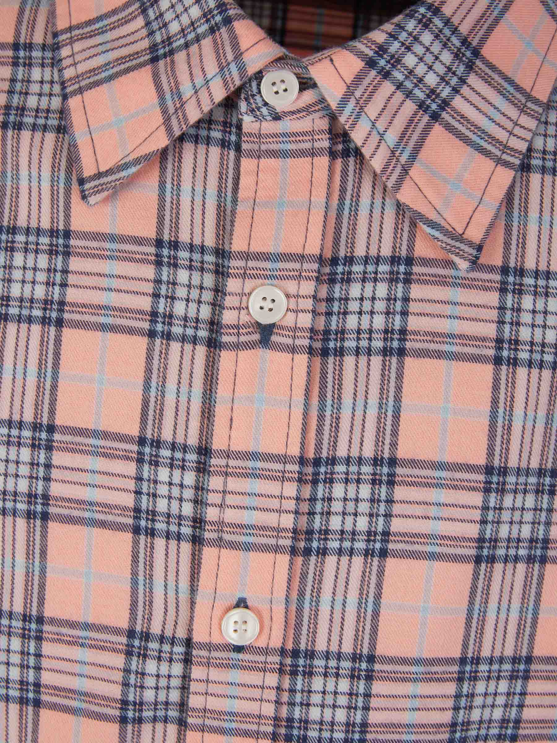 Outlet online Acne Studios Face Hombre Camisa Motivo Cuadros color Salmón sku 531-006141 01 - Foto 3