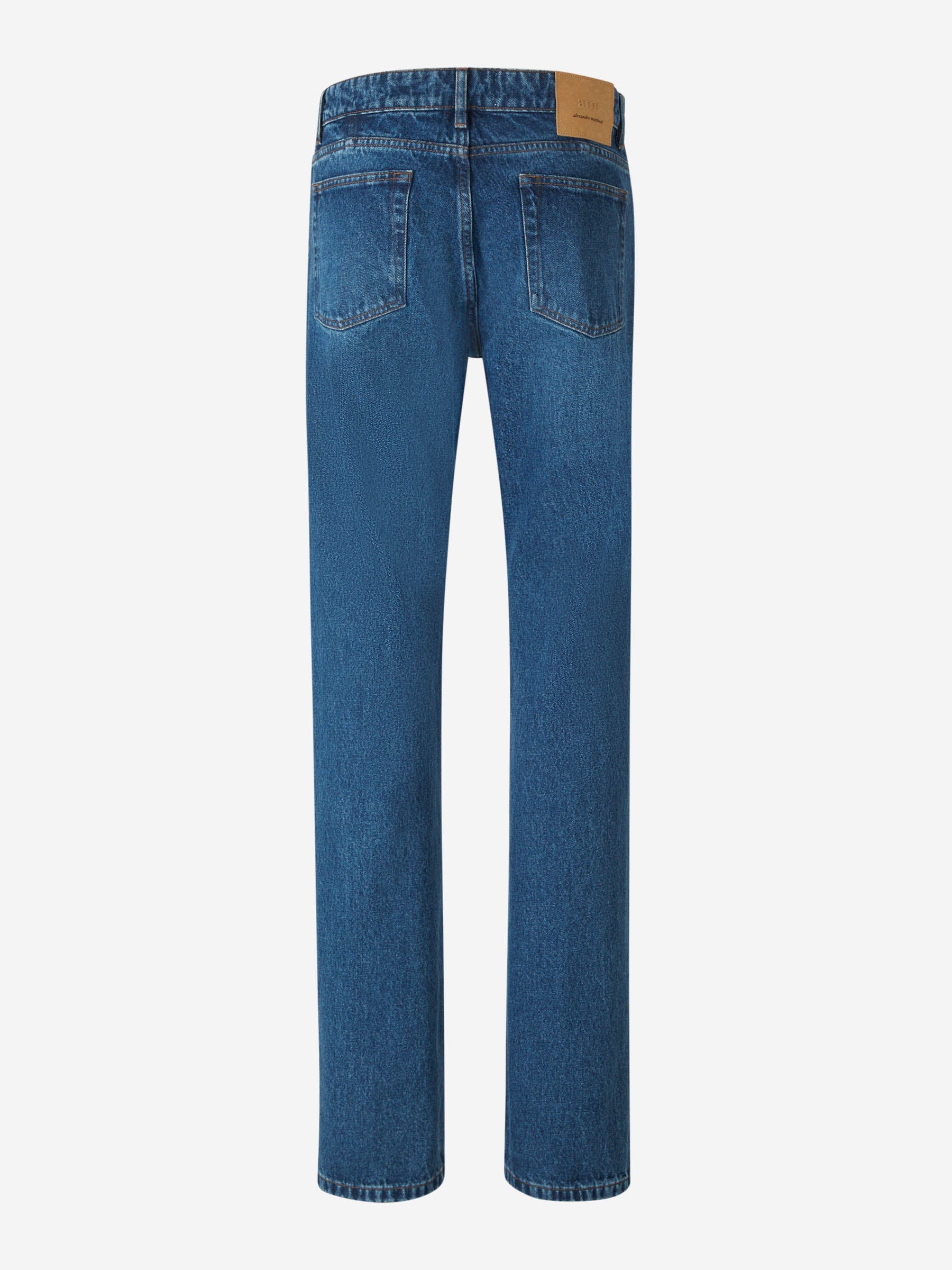 Outlet online Ami Paris Hombre Jeans Straight Fit color Azul Denim Oscuro sku 522-002678 01 - Foto 3
