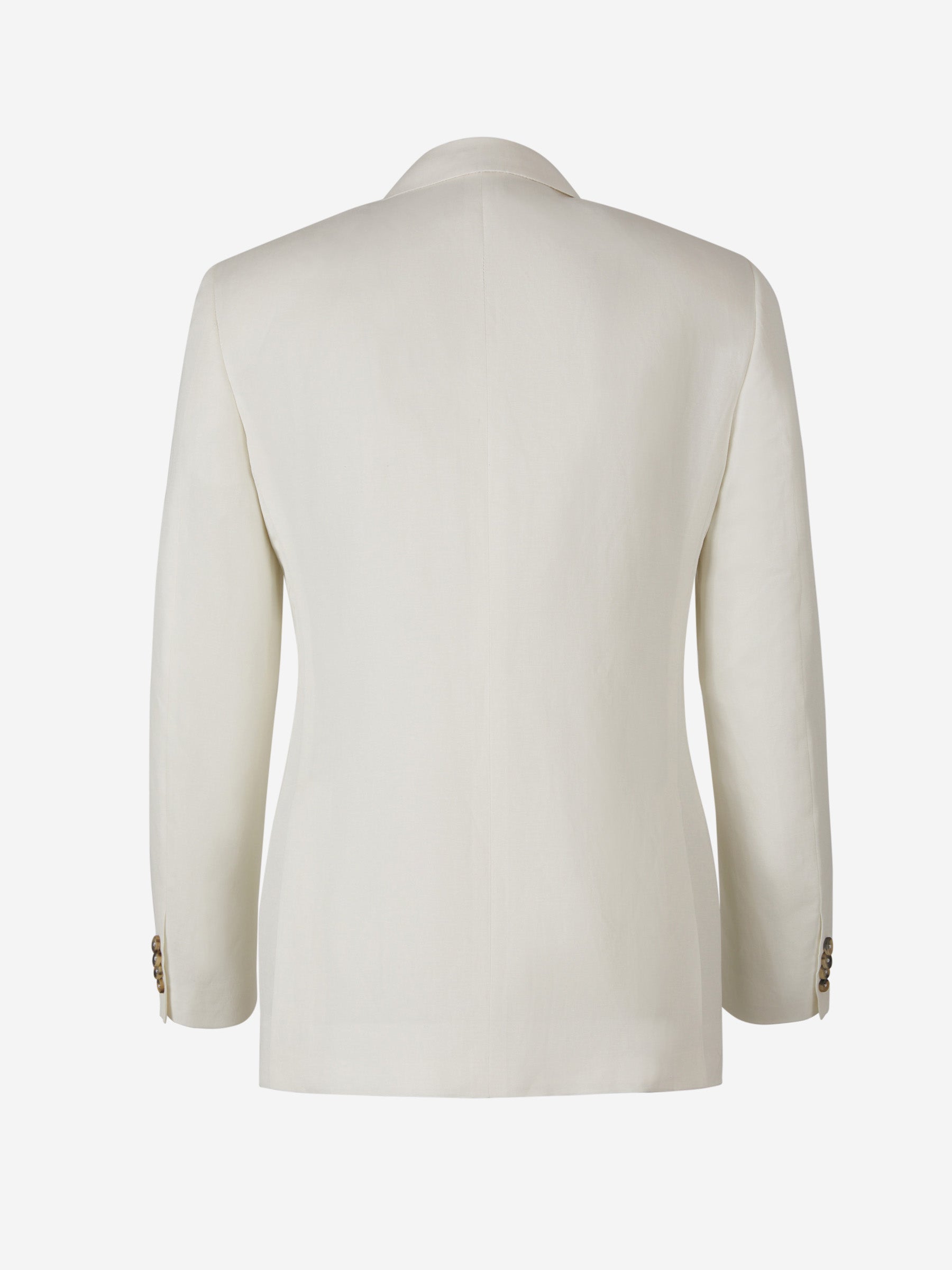 Outlet online Canali Hombre Americana Lino Y Seda color Blanco sku 301-000236 01 - Foto 2