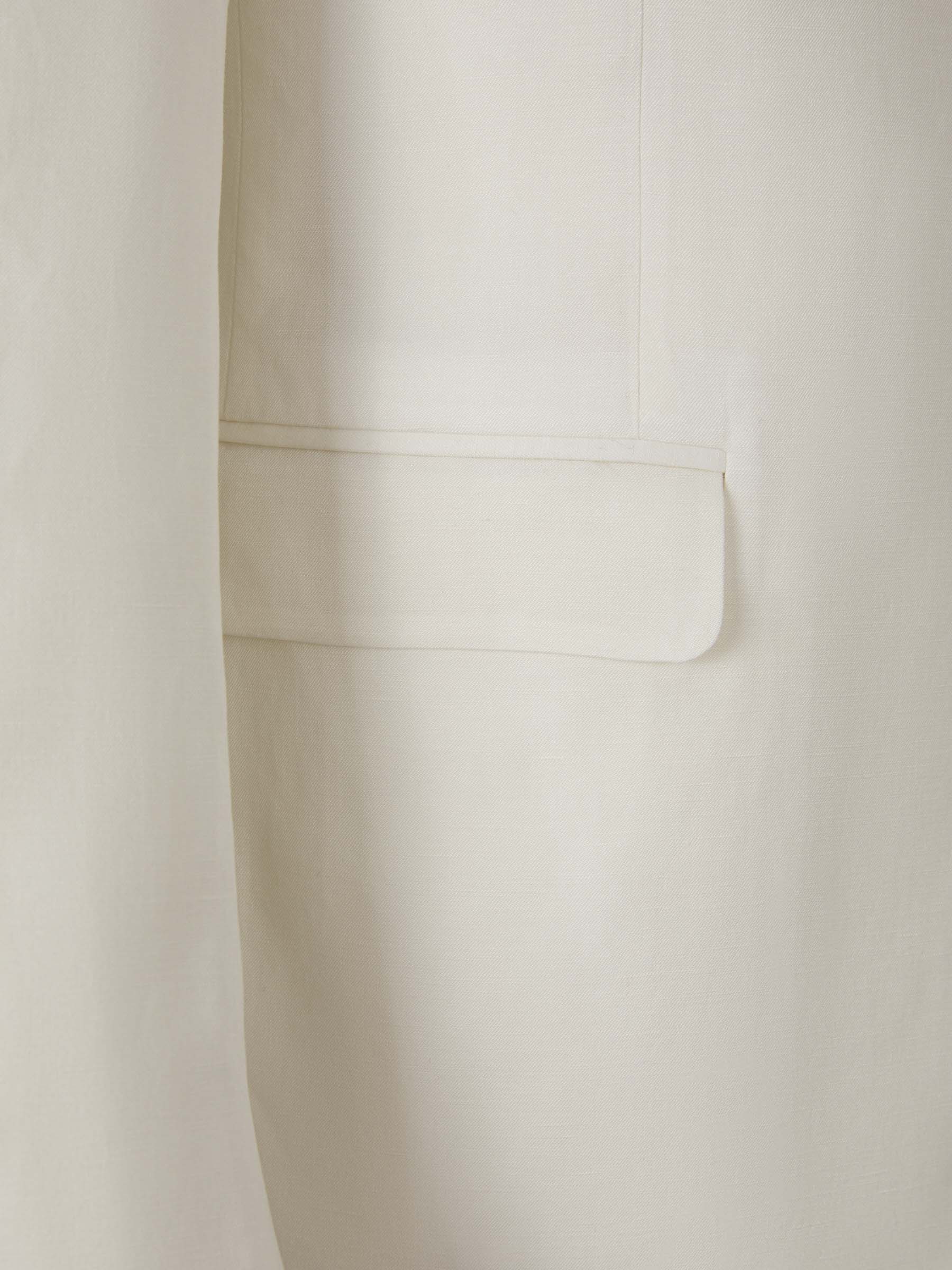 Outlet online Canali Hombre Americana Lino Y Seda color Blanco sku 301-000236 01 - Foto 4