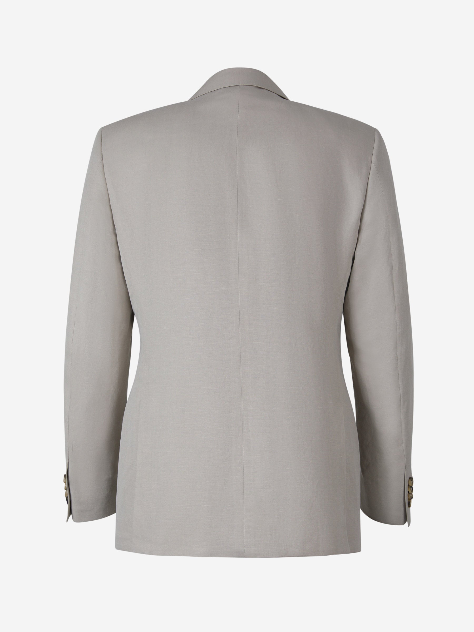 Outlet online Canali Hombre Americana Lino Y Seda color Marfil sku 301-000236 04 - Foto 2