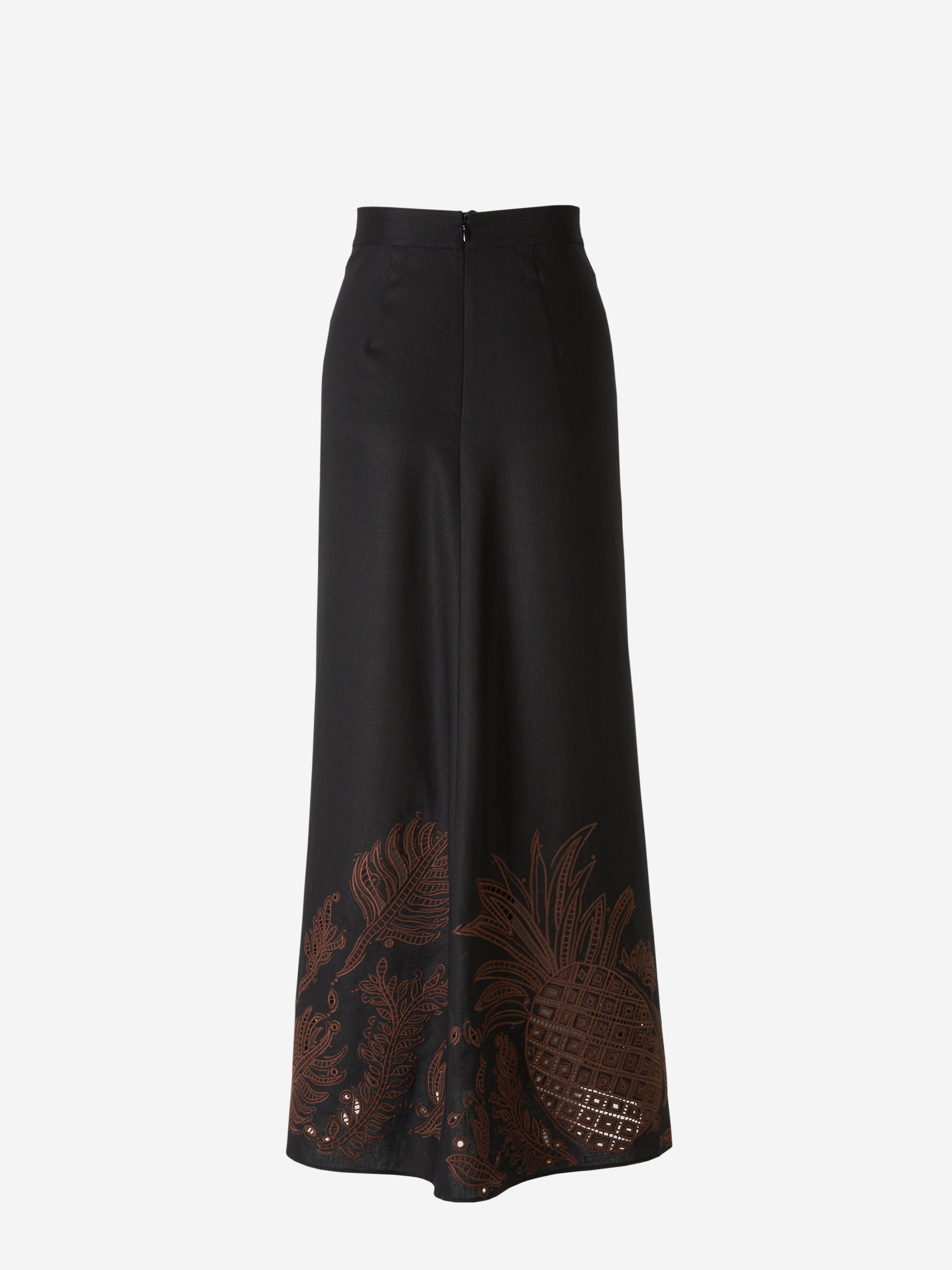Outlet online Dorothee Schumacher Mujer Falda Midi Lino Texturizada color Negro sku 750-001455 01 - Foto 4