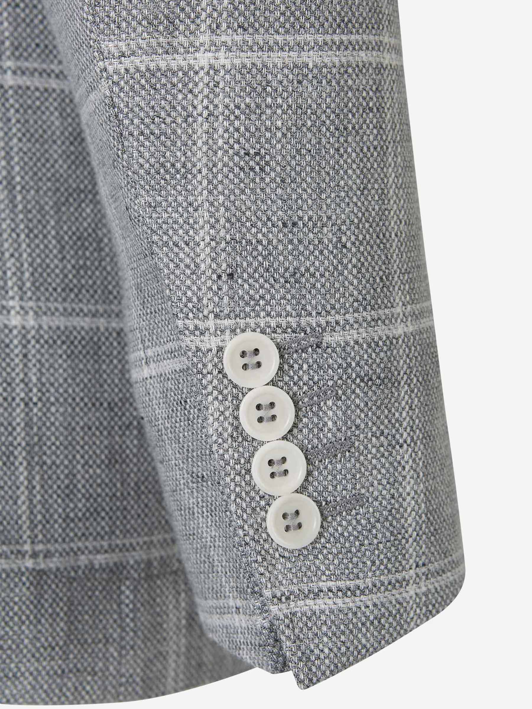 Outlet online Canali Hombre Americana Recta Cuadros color Gris Piedra sku 302-002921 01 - Foto 5