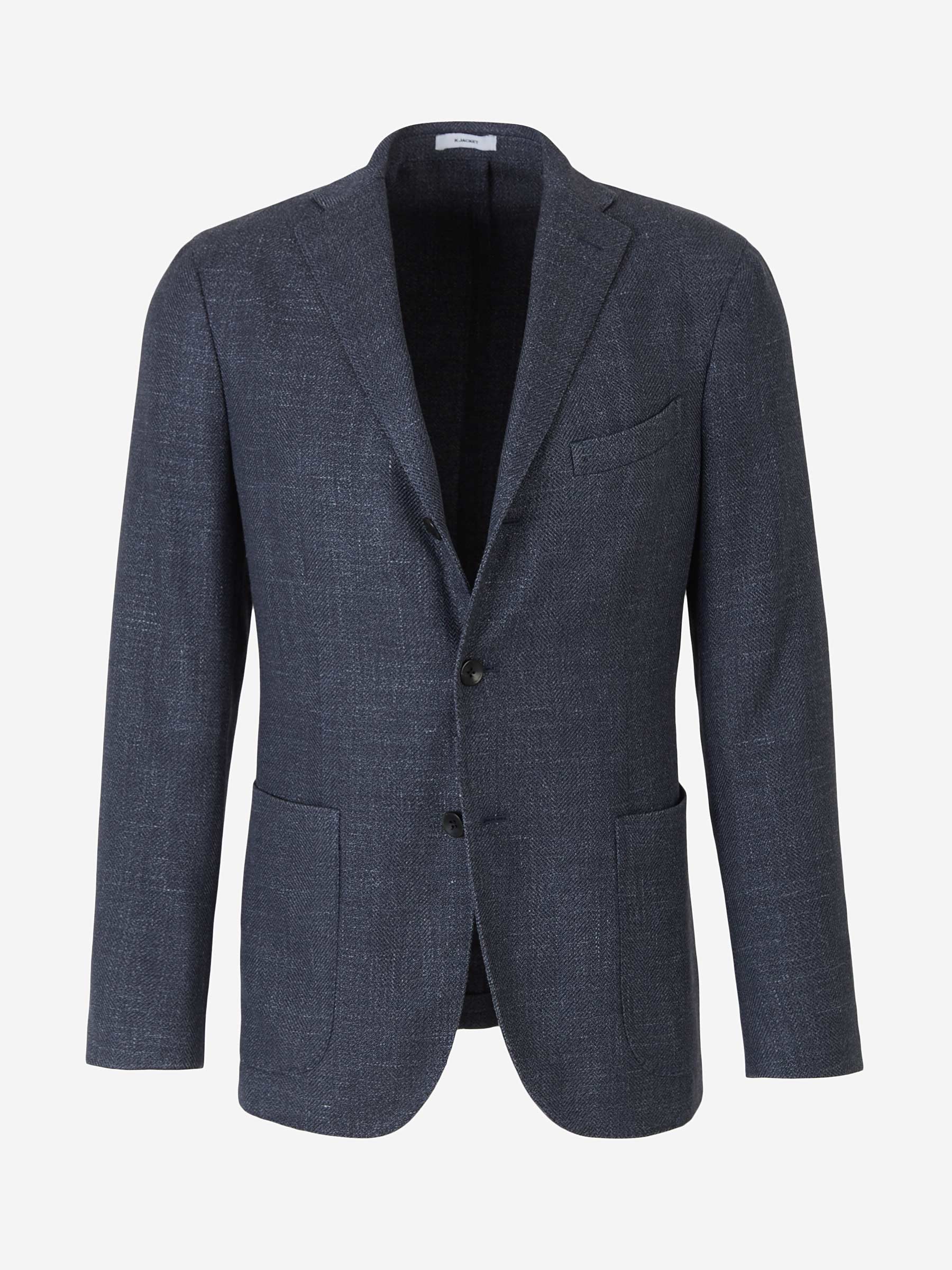 Outlet online Boglioli Hombre Americana Lana y Seda color Azul Denim sku 302-002970 01 - Foto 1