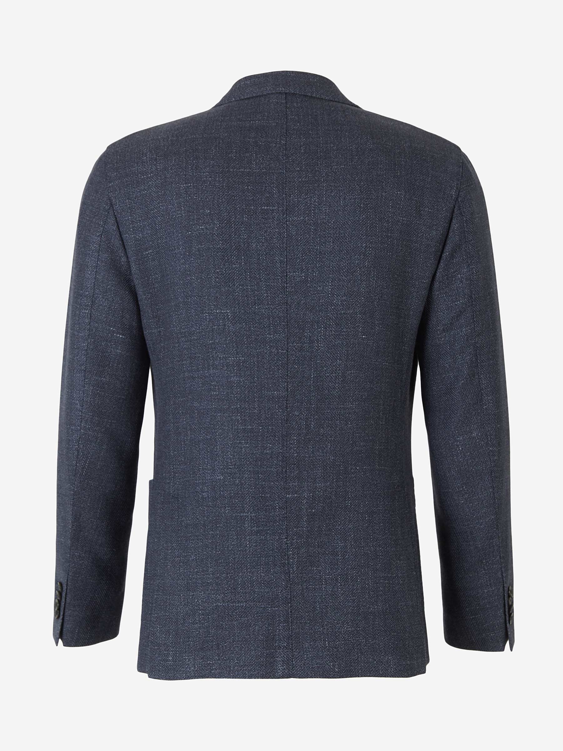 Outlet online Boglioli Hombre Americana Lana y Seda color Azul Denim sku 302-002970 01 - Foto 2