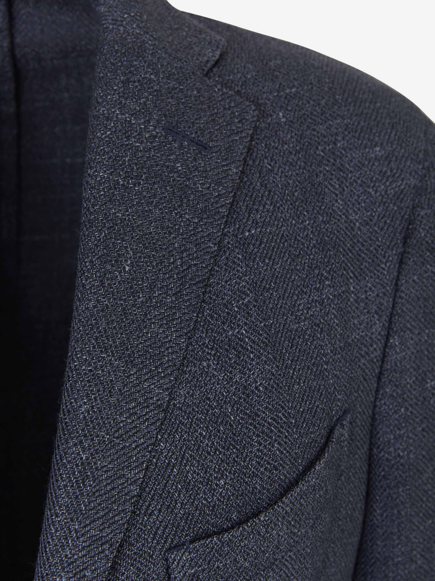 Outlet online Boglioli Hombre Americana Lana y Seda color Azul Denim sku 302-002970 01 - Foto 3