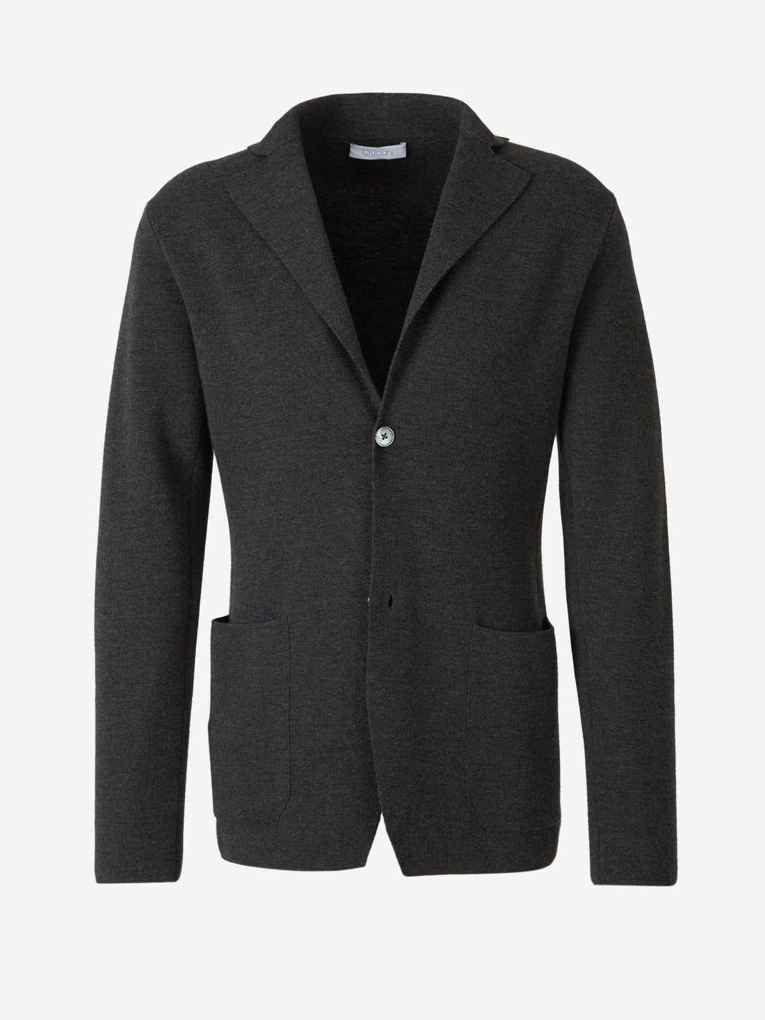 Outlet online Cruciani Hombre Americana de Punto color Gris Antracita sku 302-003014 01 - Foto 1