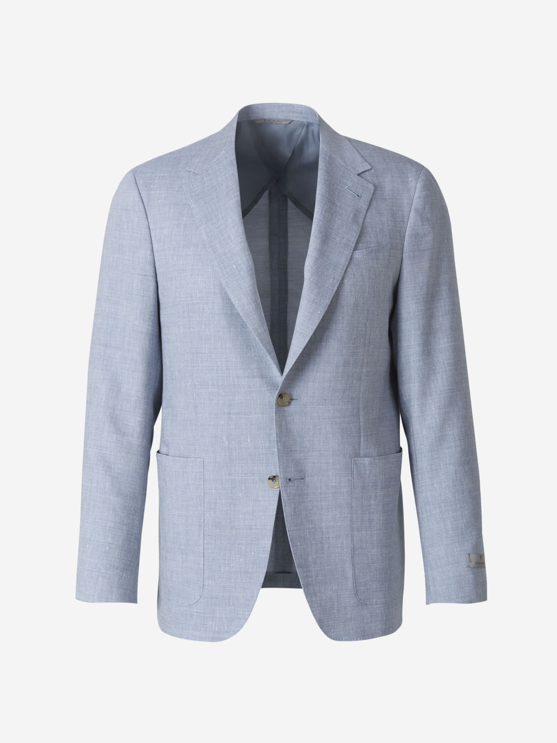 Outlet online Canali Hombre Americana Lino Lana color Azul Celeste sku 302-003163 01 - Foto 1