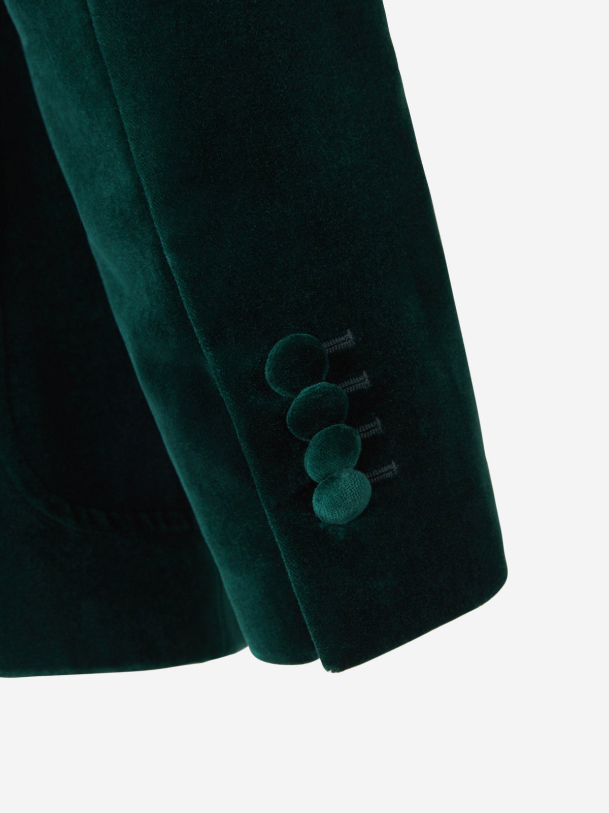 Outlet online Lardini Hombre Americana Terciopelo Algodón color Verde Oscuro sku 302-003202 01 - Foto 6