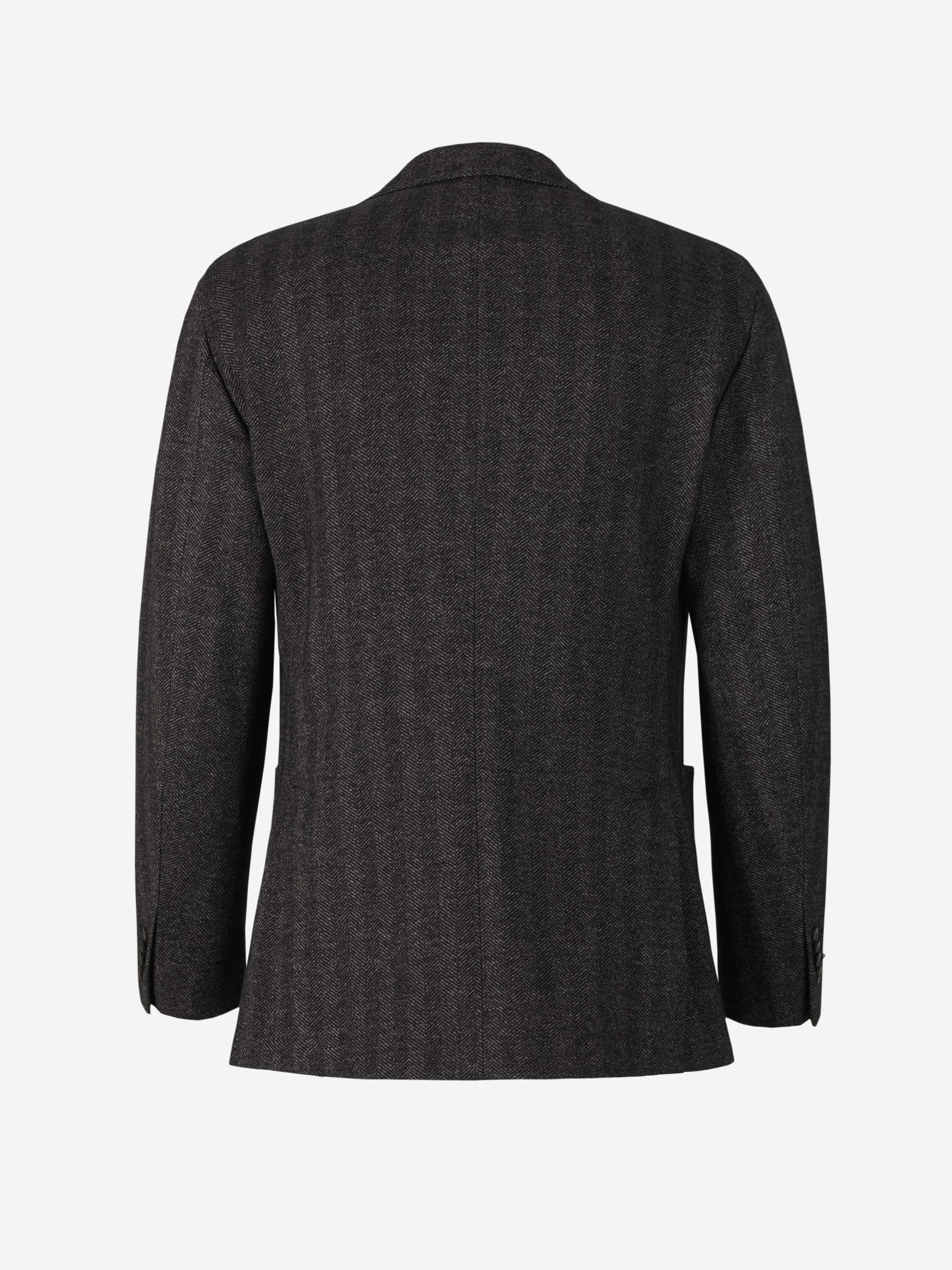 Outlet online Boglioli Hombre Americana Punto Espiga color Gris Oscuro sku 302-003220 01 - Foto 2