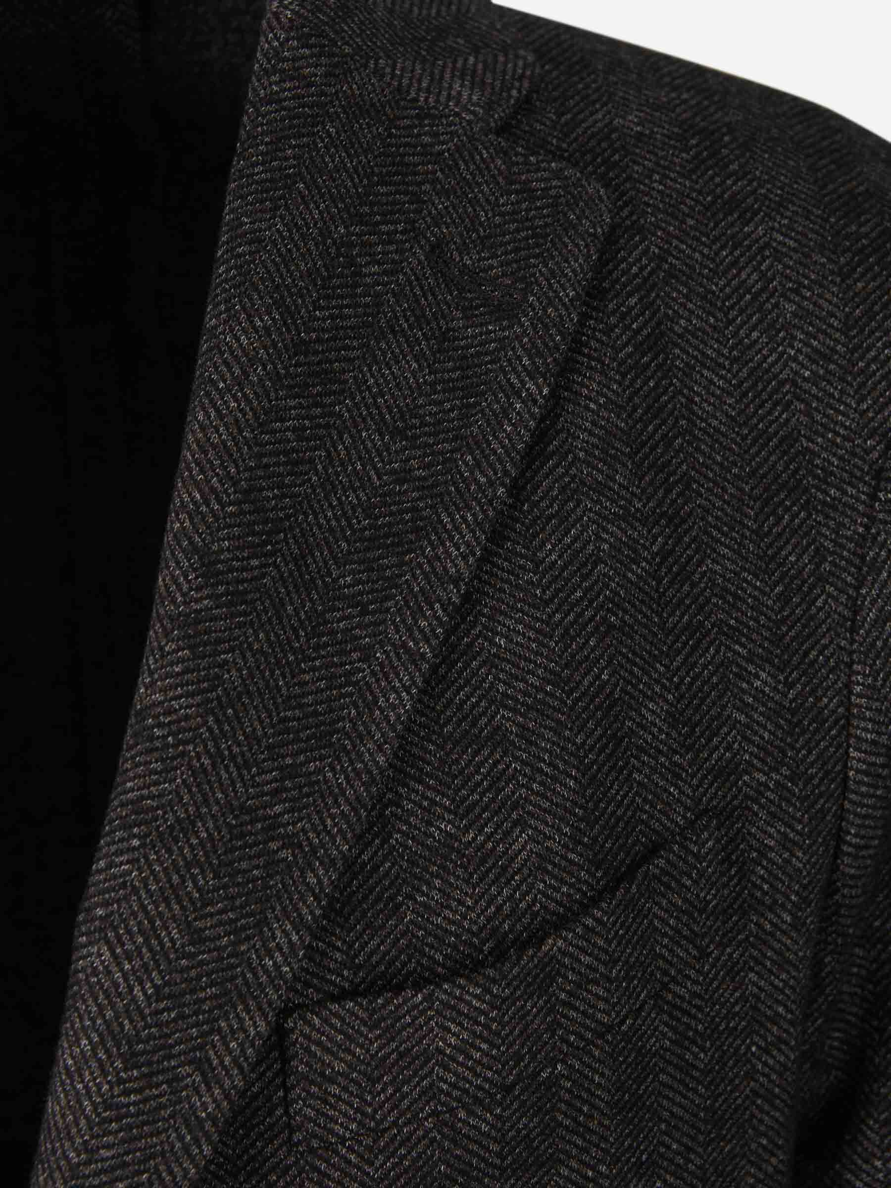 Outlet online Boglioli Hombre Americana Punto Espiga color Gris Oscuro sku 302-003220 01 - Foto 3
