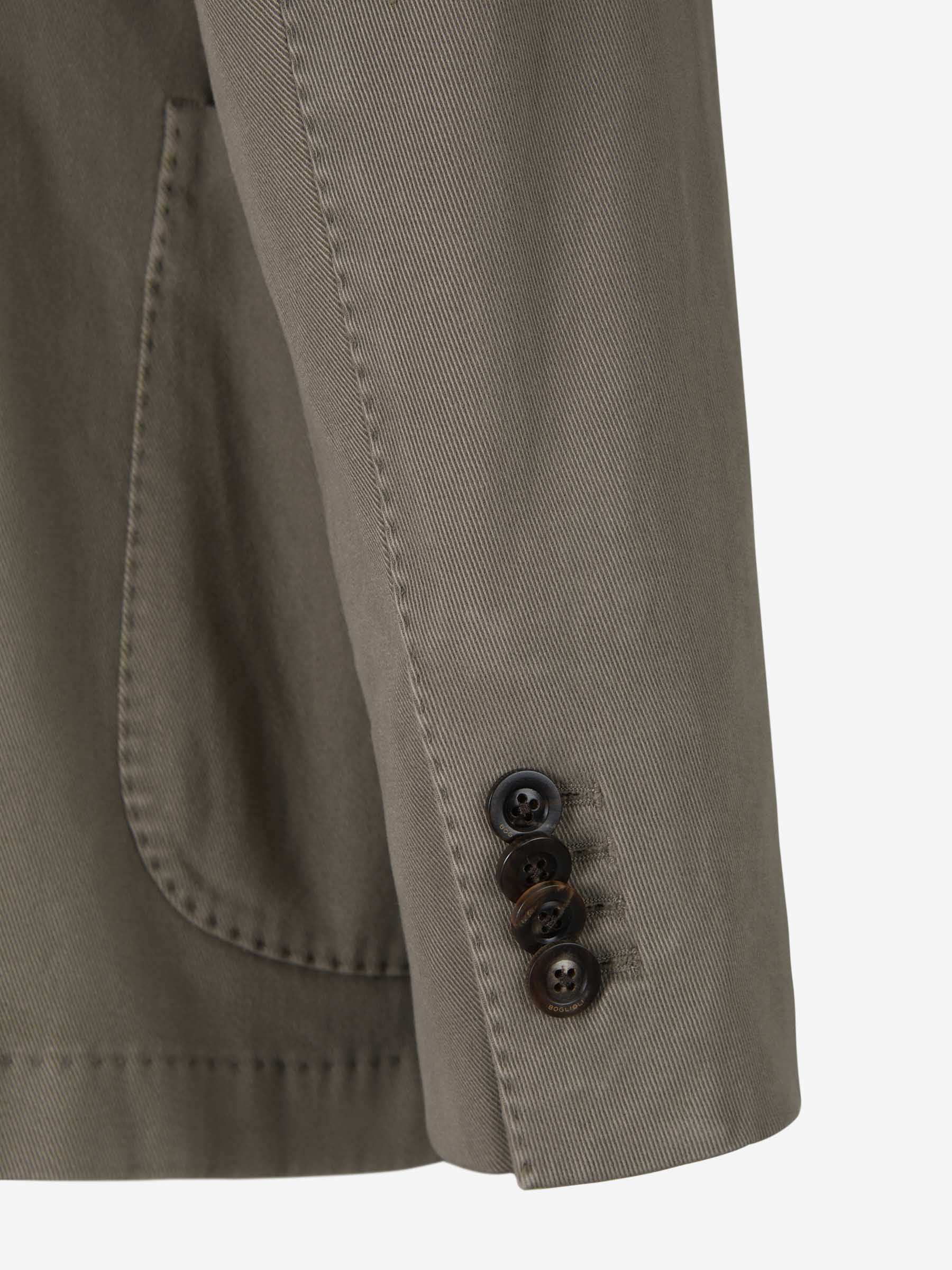 Outlet online Boglioli Hombre Americana Sarga Algodón color Verde Militar sku 302-003226 01 - Foto 5