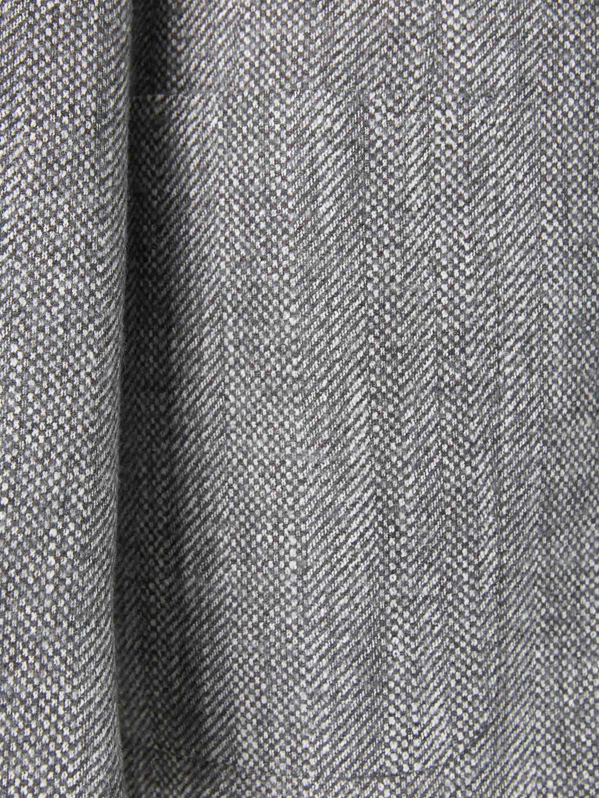 Outlet online Canali Hombre Americana Motivo Geométrico color Gris Antracita sku 302-003241 01 - Foto 4