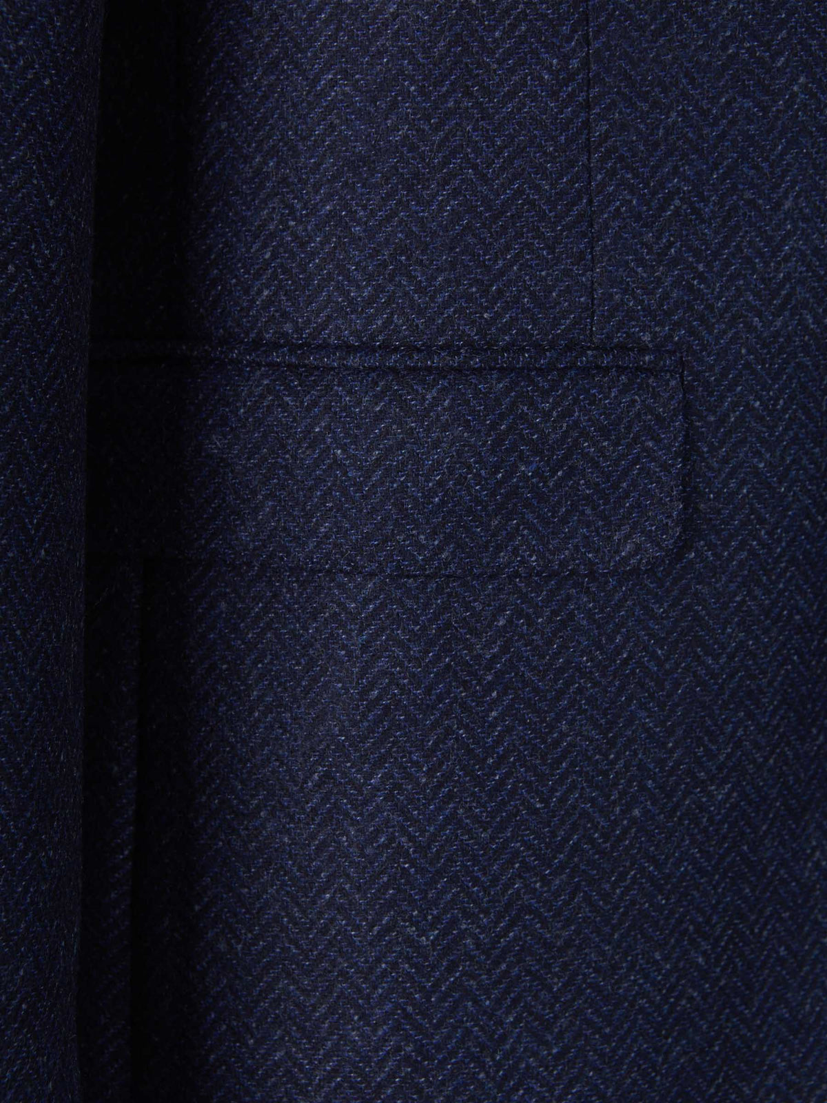 Outlet online Canali Hombre Americana Espiga Lana color Azul Noche sku 302-003245 01 - Foto 4