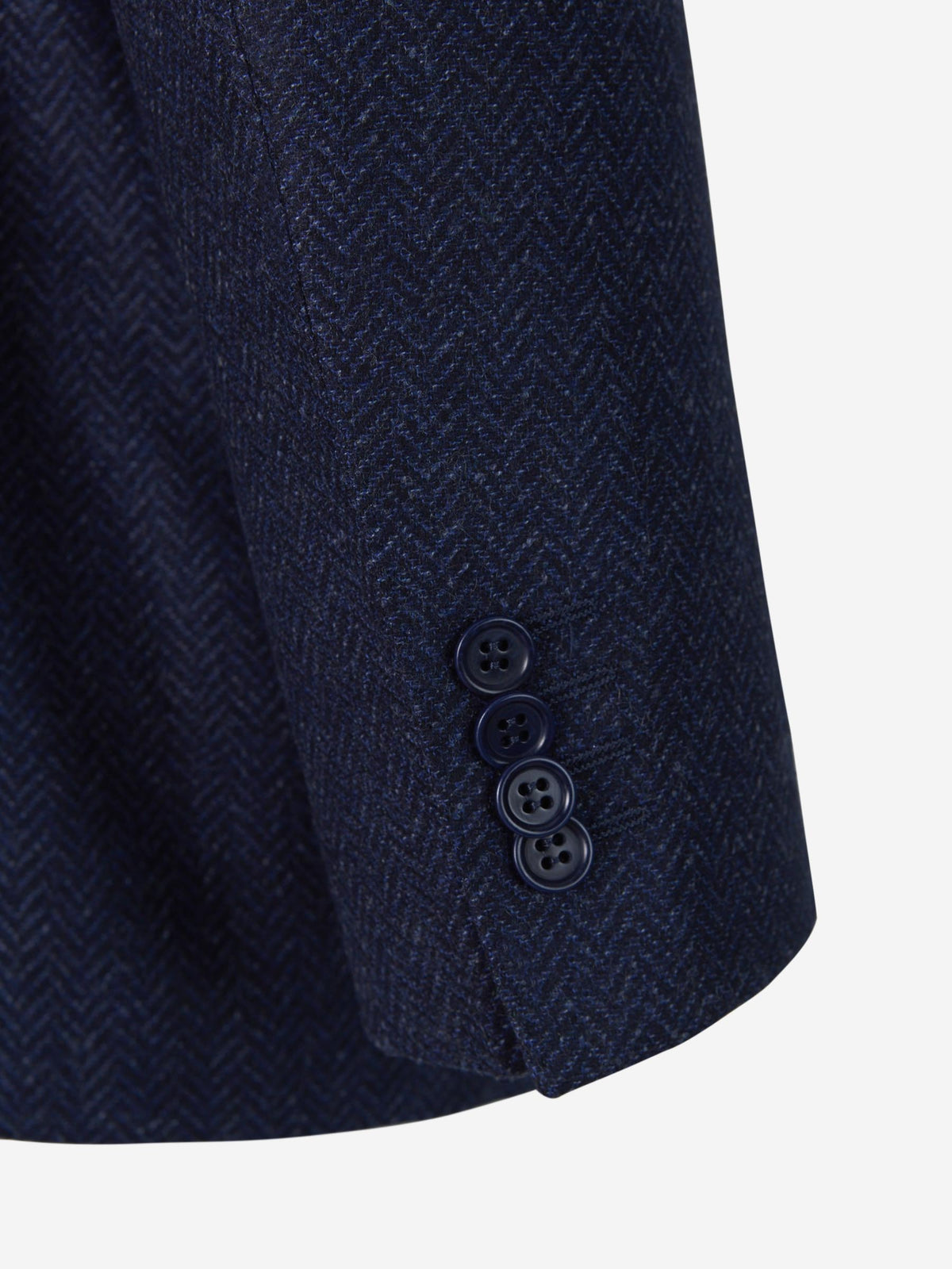 Outlet online Canali Hombre Americana Espiga Lana color Azul Noche sku 302-003245 01 - Foto 5