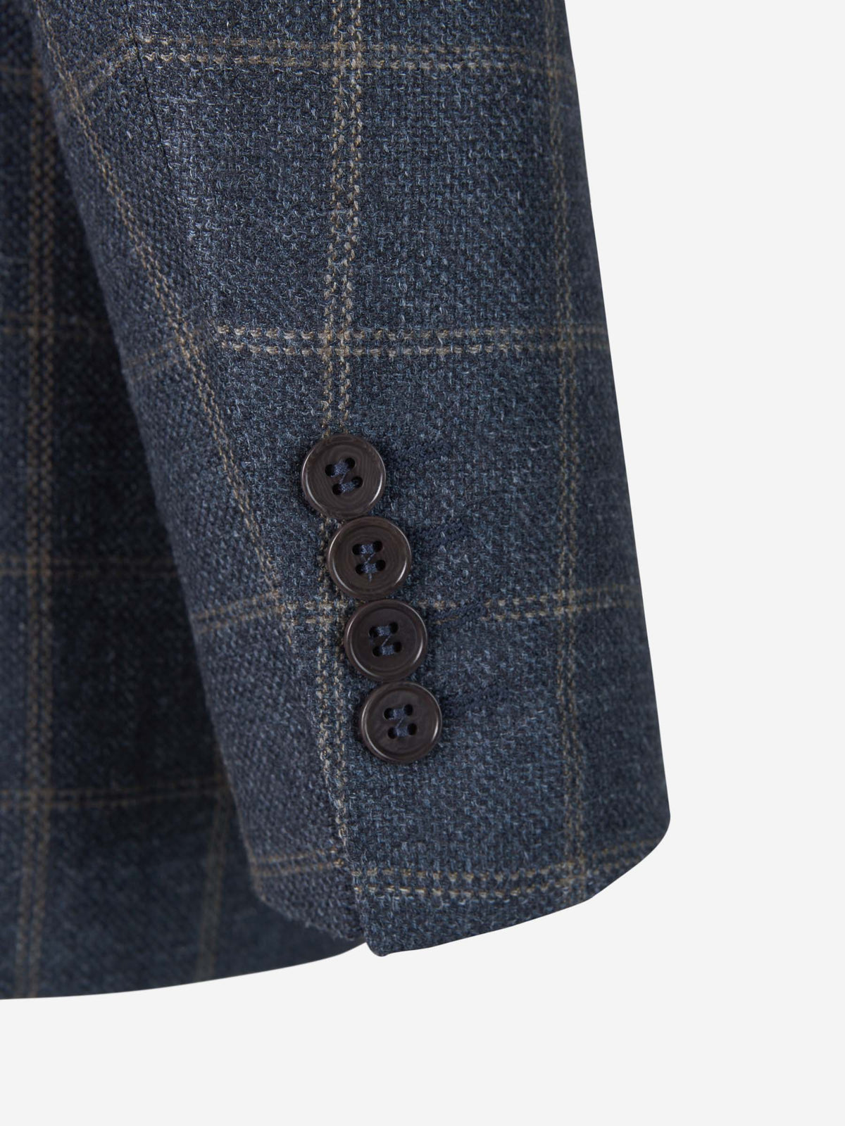 Outlet online Canali Hombre Americana Motivo Cuadros color Gris Antracita sku 302-003247 01 - Foto 5