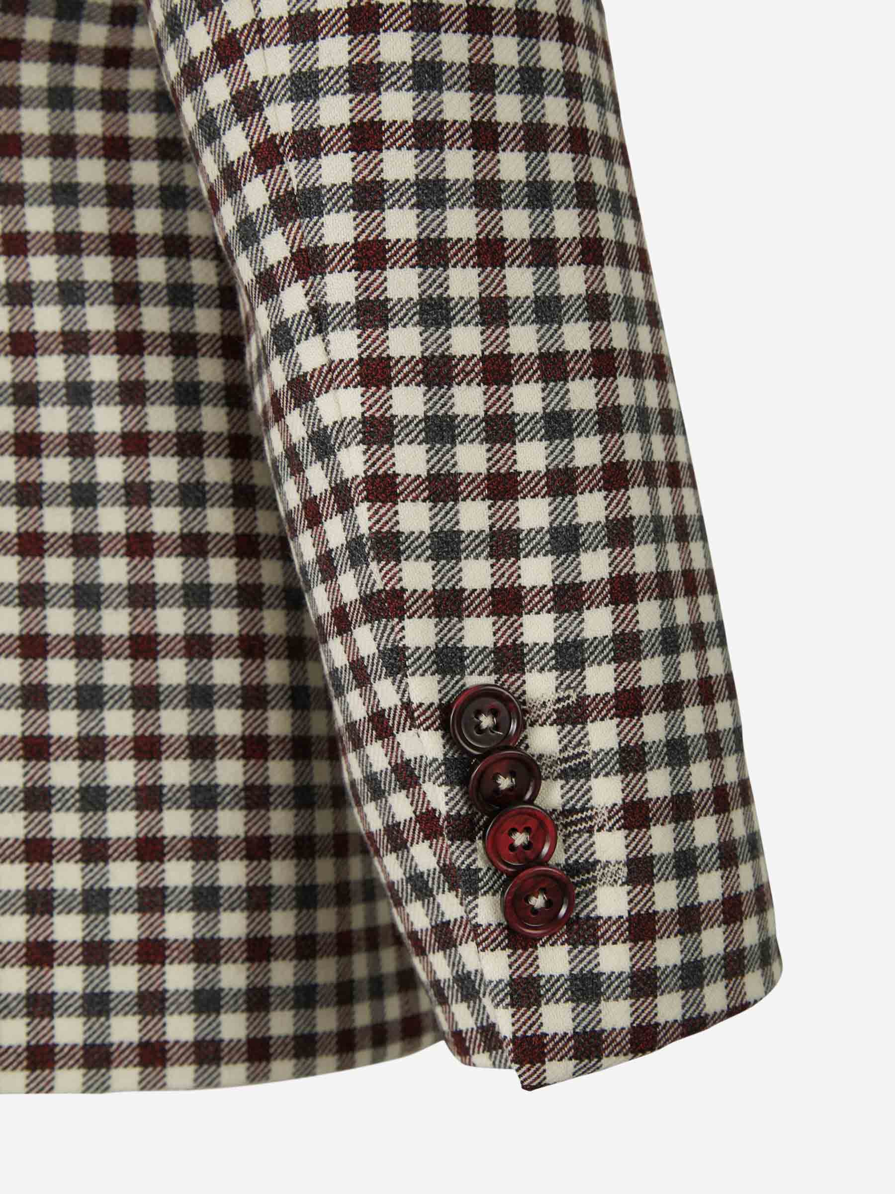 Outlet online Scabal Hombre Americana Motivo Cuadros Lana color Marrón sku 302-003253 01 - Foto 5