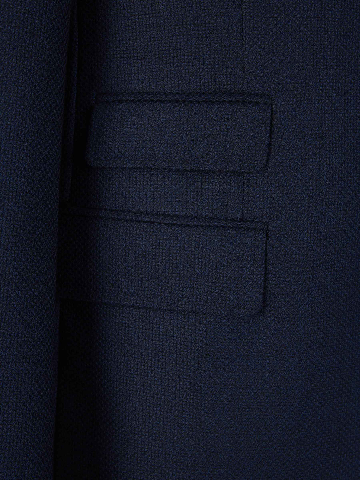 Outlet online Scabal Hombre Americana Texturizada Lana color Azul Noche sku 302-003256 01 - Foto 4