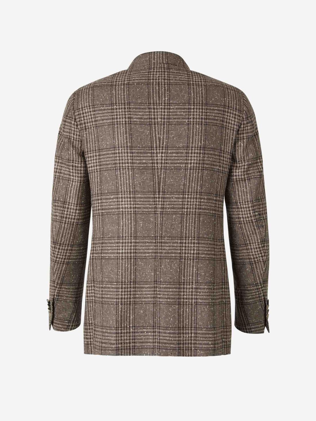 Isaia Americana Motivo Cuadros color Marrón Oscuro sku 302-003276 01 - Foto 2