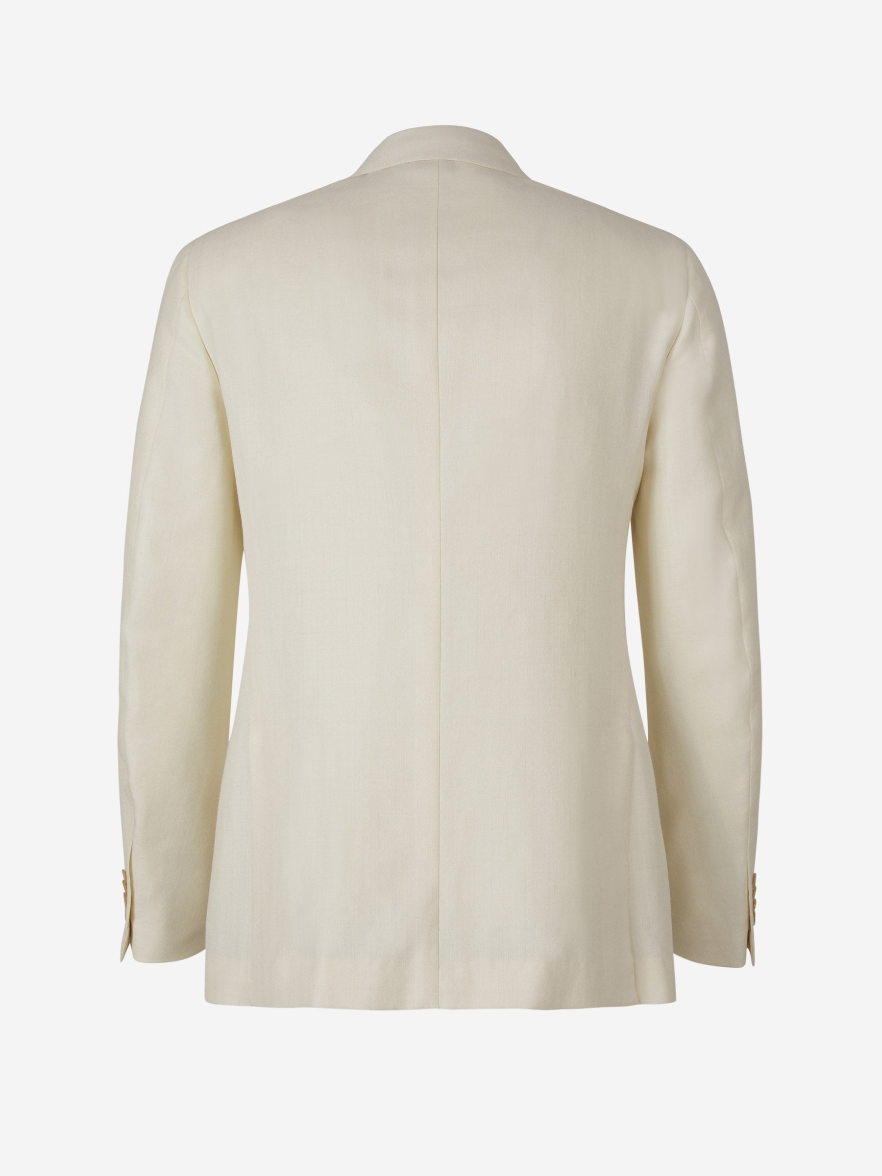 Outlet online Isaia Hombre Americana Mezcla Sarga color Marfil sku 302-003279 01 - Foto 2