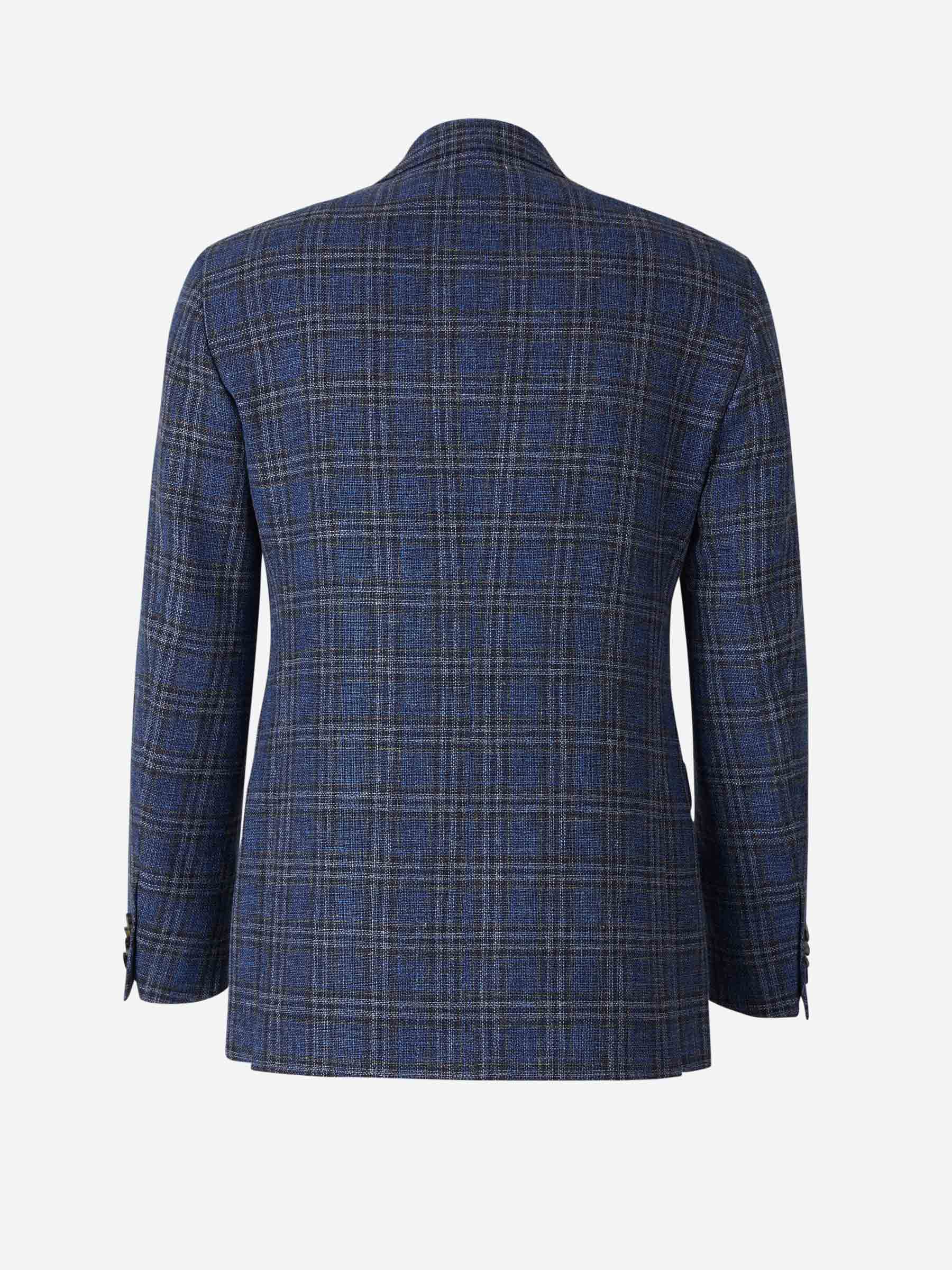 Outlet online Scabal Hombre Americana Motivo Cuadros color Azul Cobalto sku 302-003308 01 - Foto 2