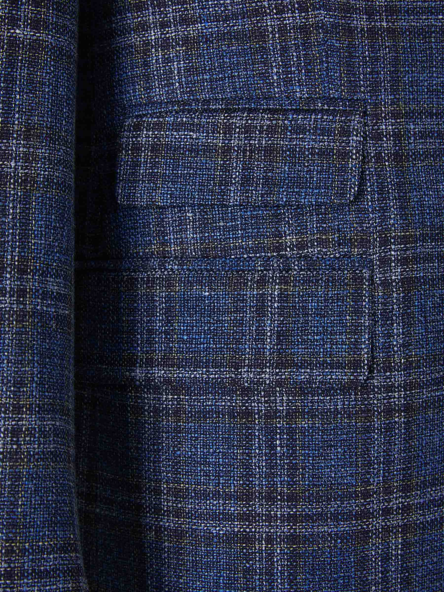 Outlet online Scabal Hombre Americana Motivo Cuadros color Azul Cobalto sku 302-003308 01 - Foto 4