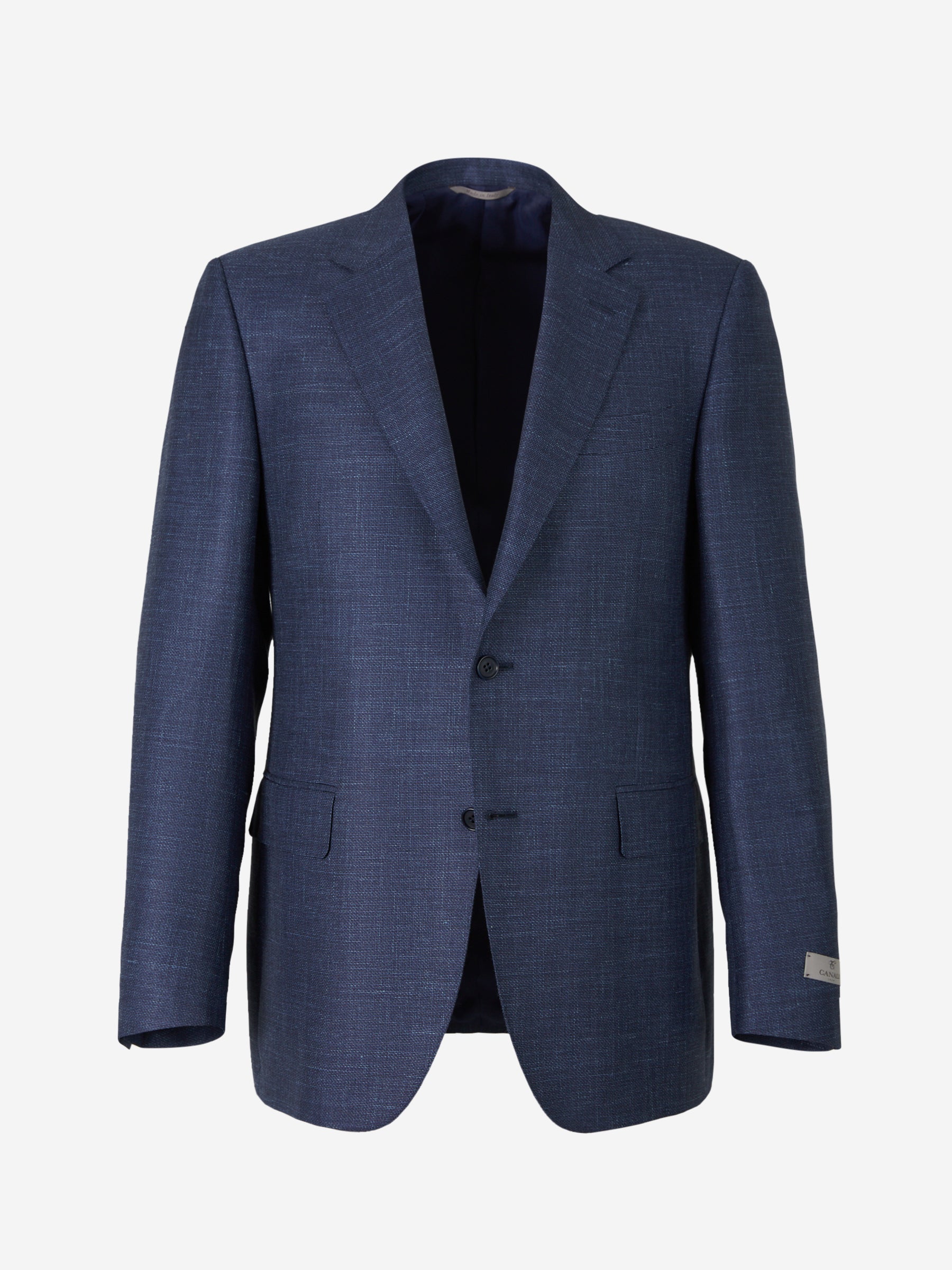Outlet online Canali Hombre Americana Texturizada Lana color Azul Cobalto sku 302-003319 01 - Foto 1